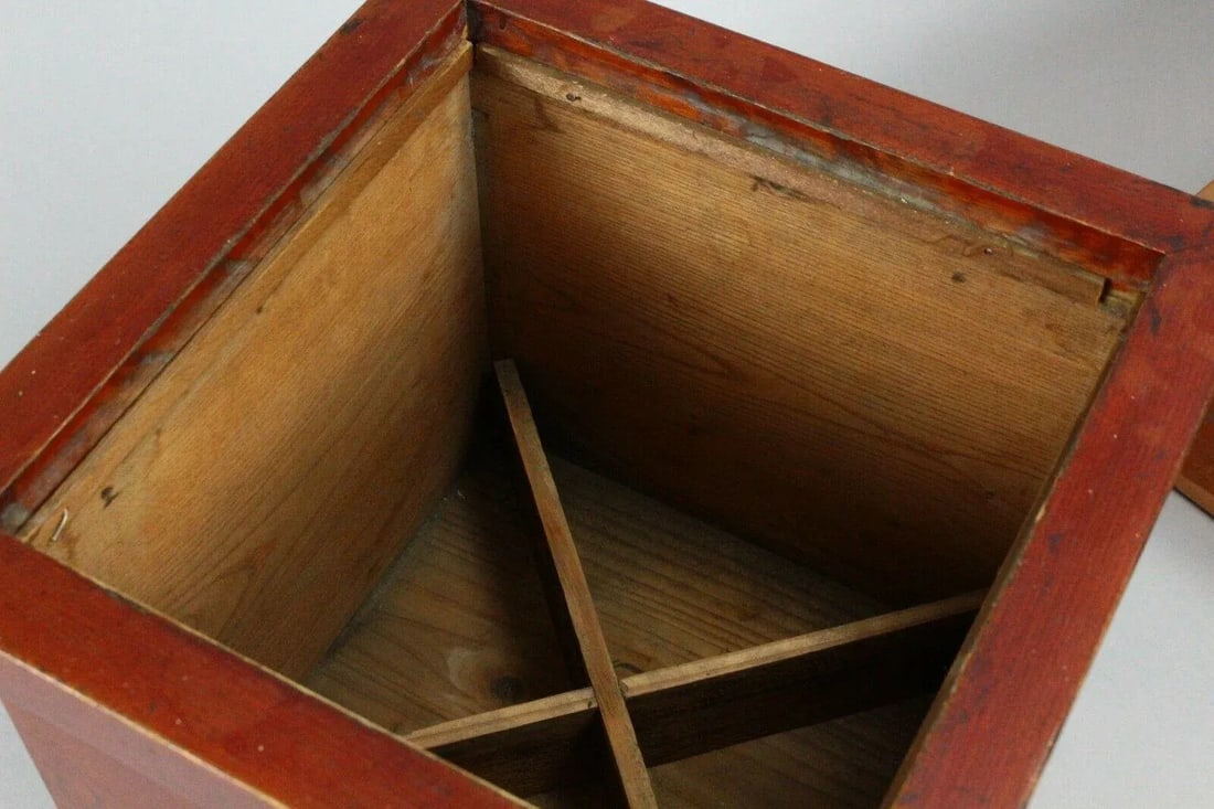 Meiji Period Japanese Hibachi Wood & Copper, Marked - 11