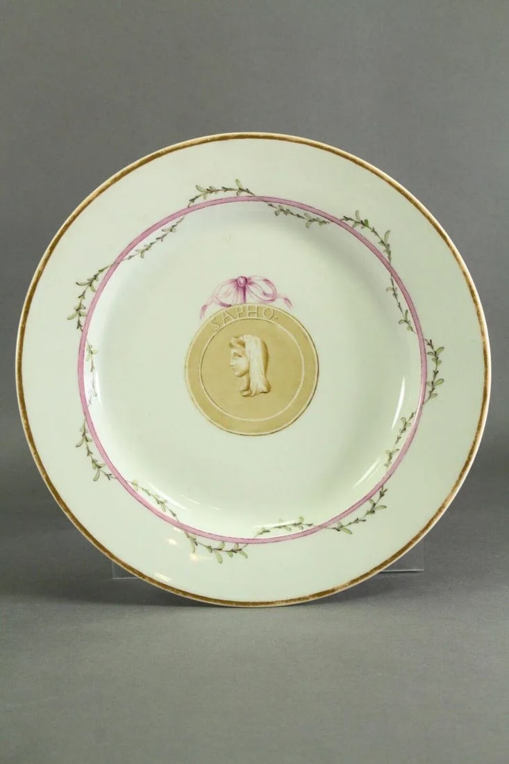 1770-1780 Furstenberg Porcelain Plates, Hercules & Sappho - Set of 2 - 3