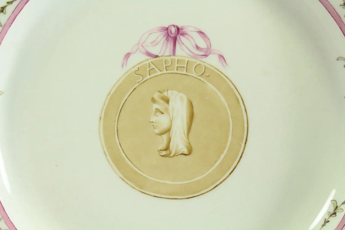 1770-1780 Furstenberg Porcelain Plates, Hercules & Sappho - Set of 2 - 5