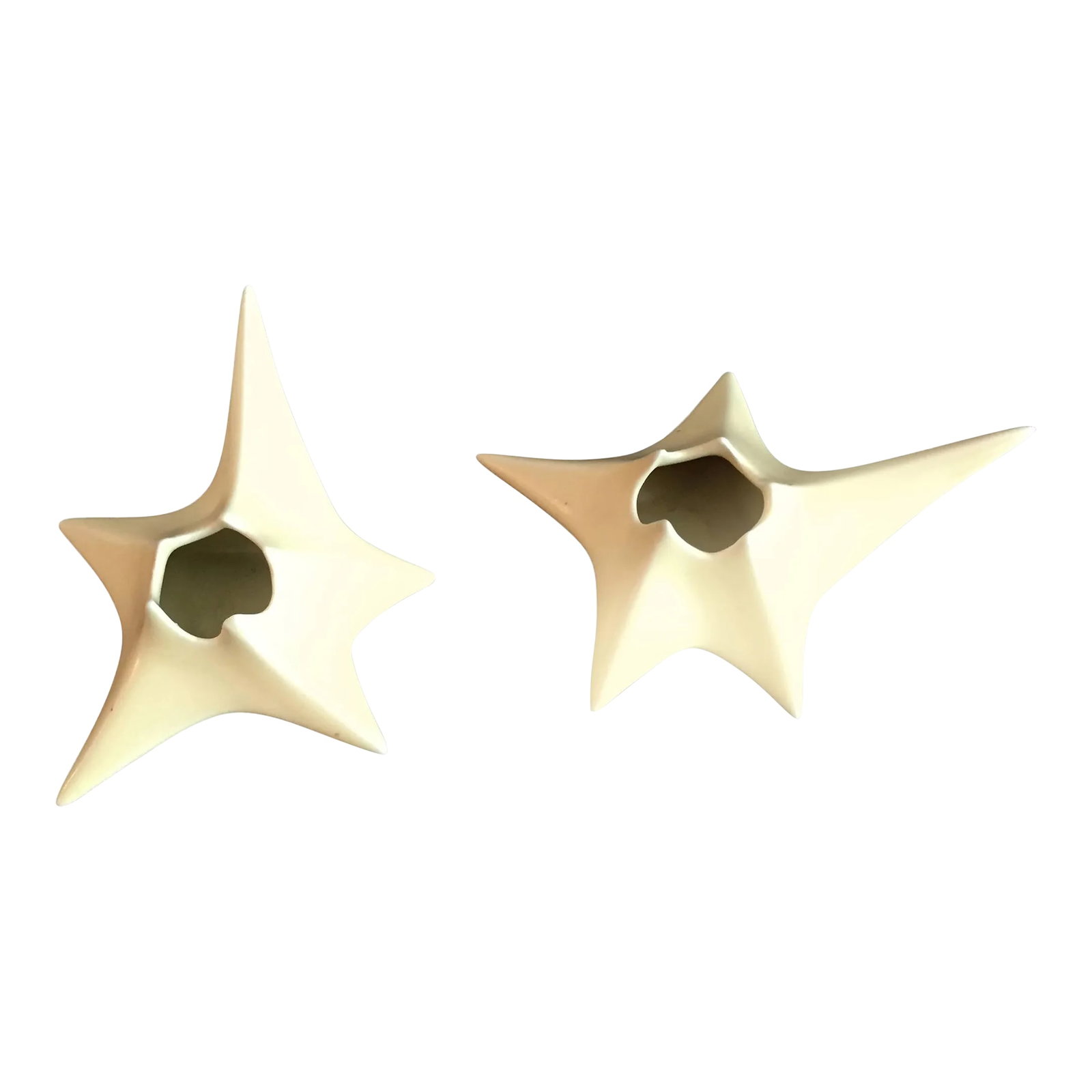 Antonia Campi 1950s Italian Candleholders - A Pair: A wonderful pair of original 1950s ceramic candleholders by famed Italian artist, Antonia Campi. Signed. Condition: Alterations: Unknown Imperfections: Some Imperfections Condition Notes: Excellent