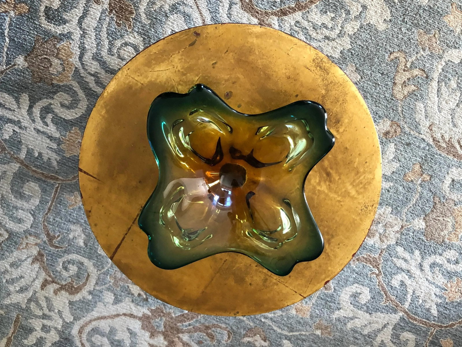 Mid Century Modern Free Form Art Glass Bowl - 10