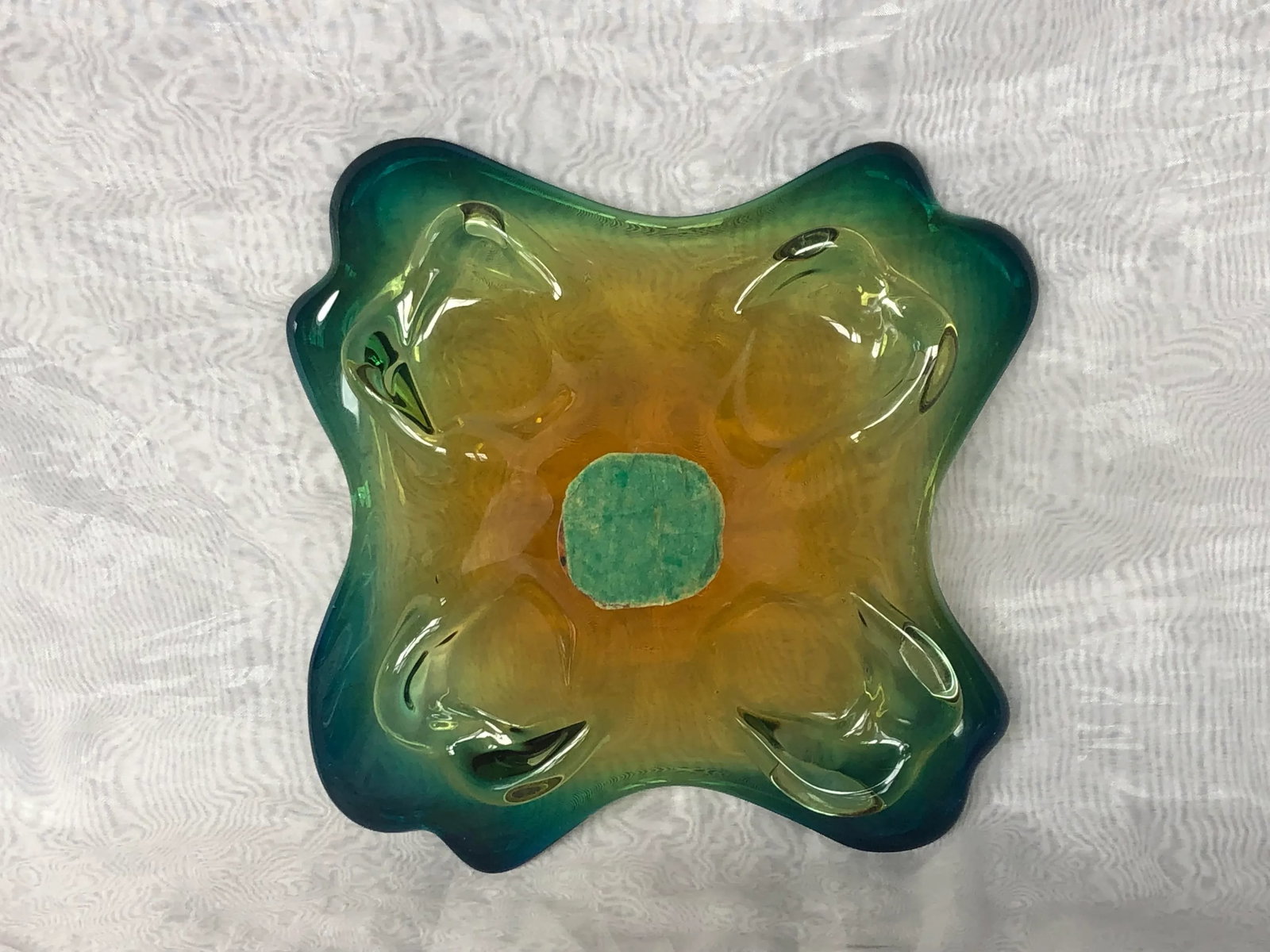 Mid Century Modern Free Form Art Glass Bowl - 7