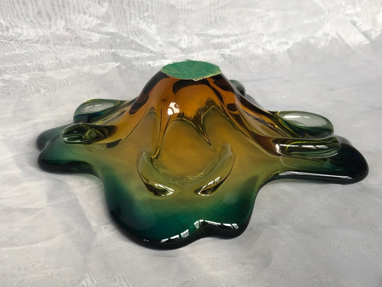 Mid Century Modern Free Form Art Glass Bowl - 8
