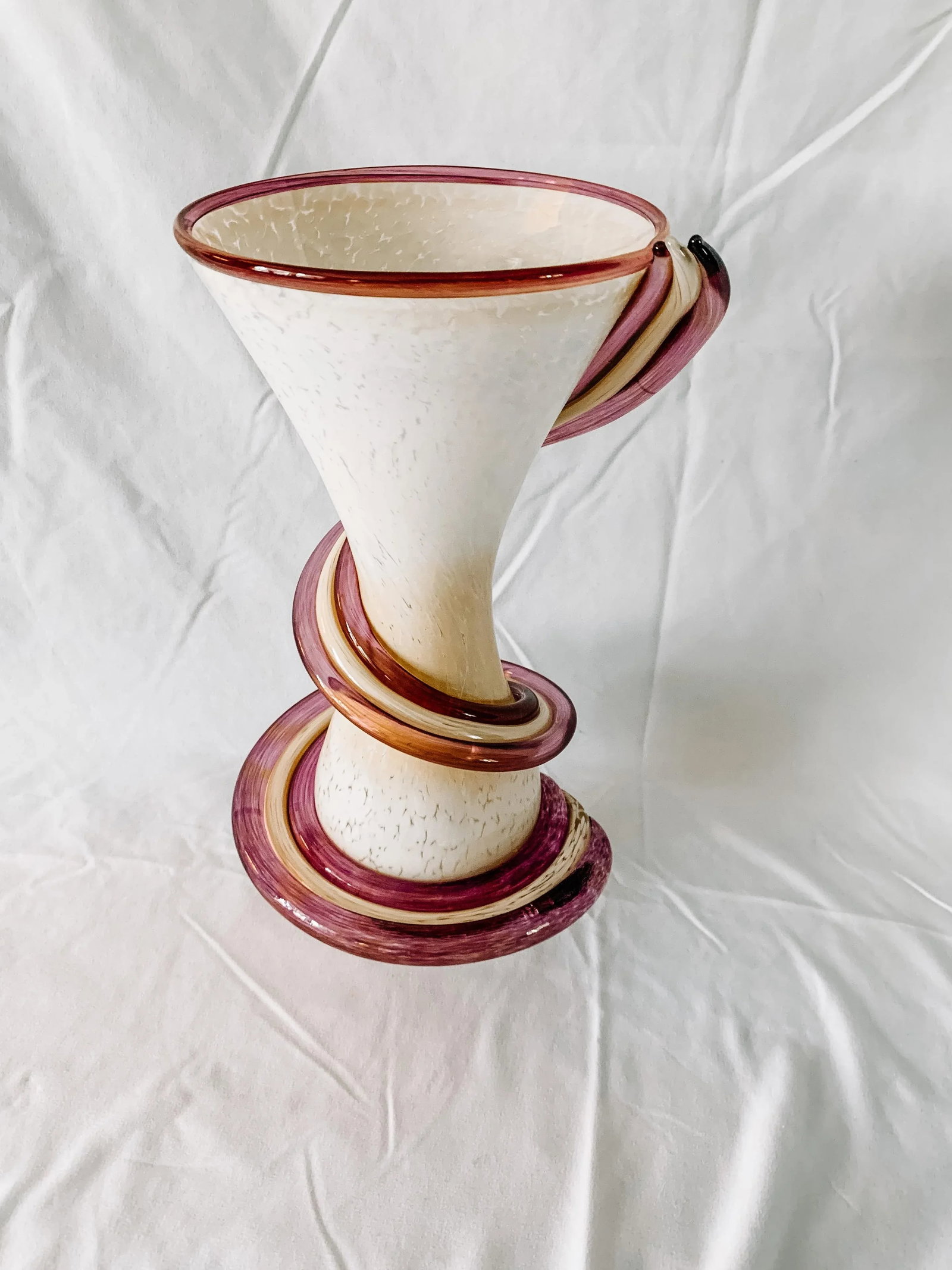 Signed 2012 Chong Postmodern Murano Style Vase - 7