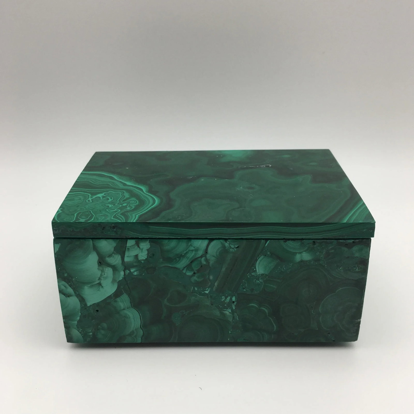 Malachite Accessory Box With Matching Removable Lid - 2