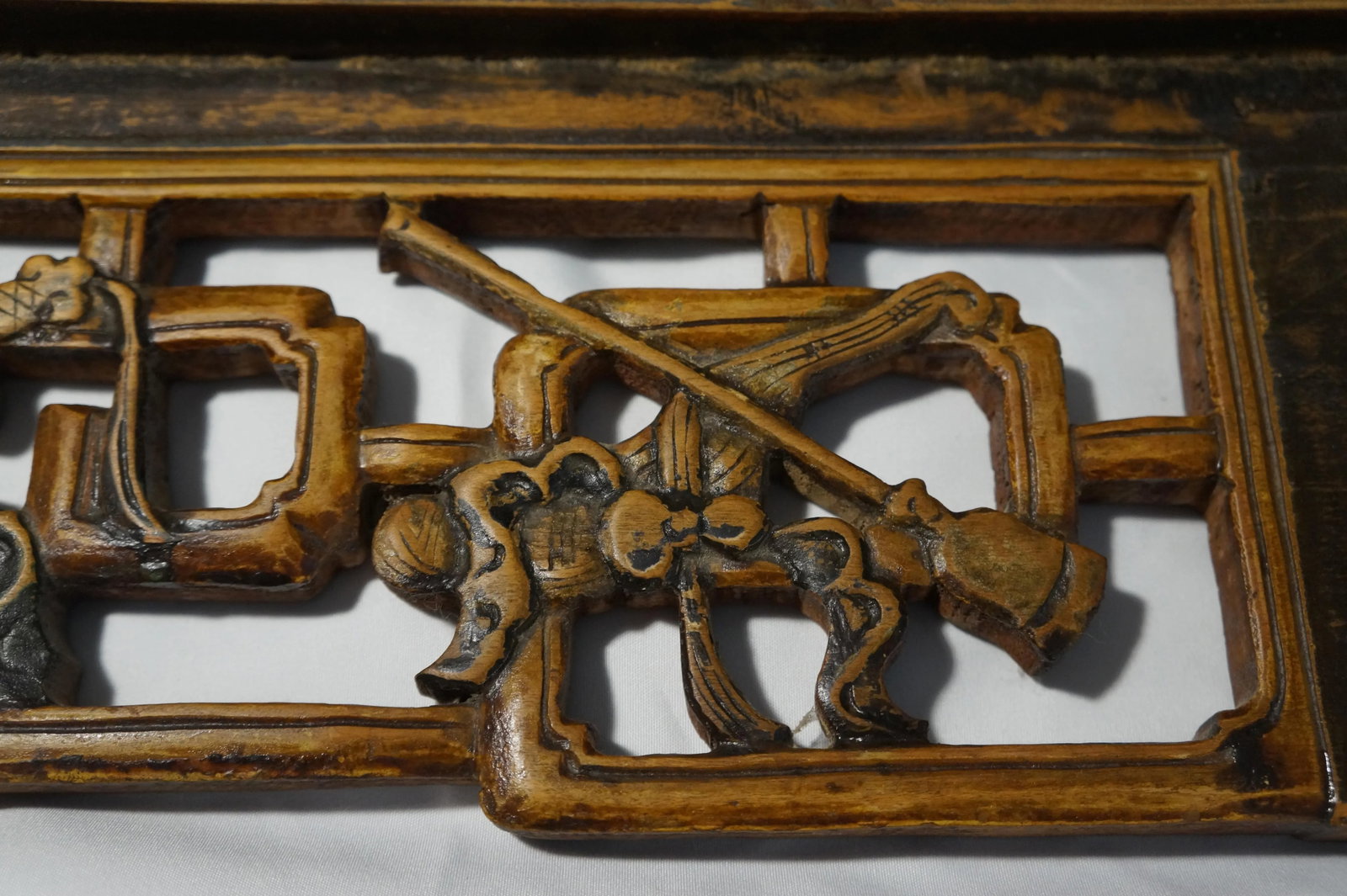Antique Mid 19th Century Chinese Wood Carving in the Theme of the Monkey King Journey to the West - 12