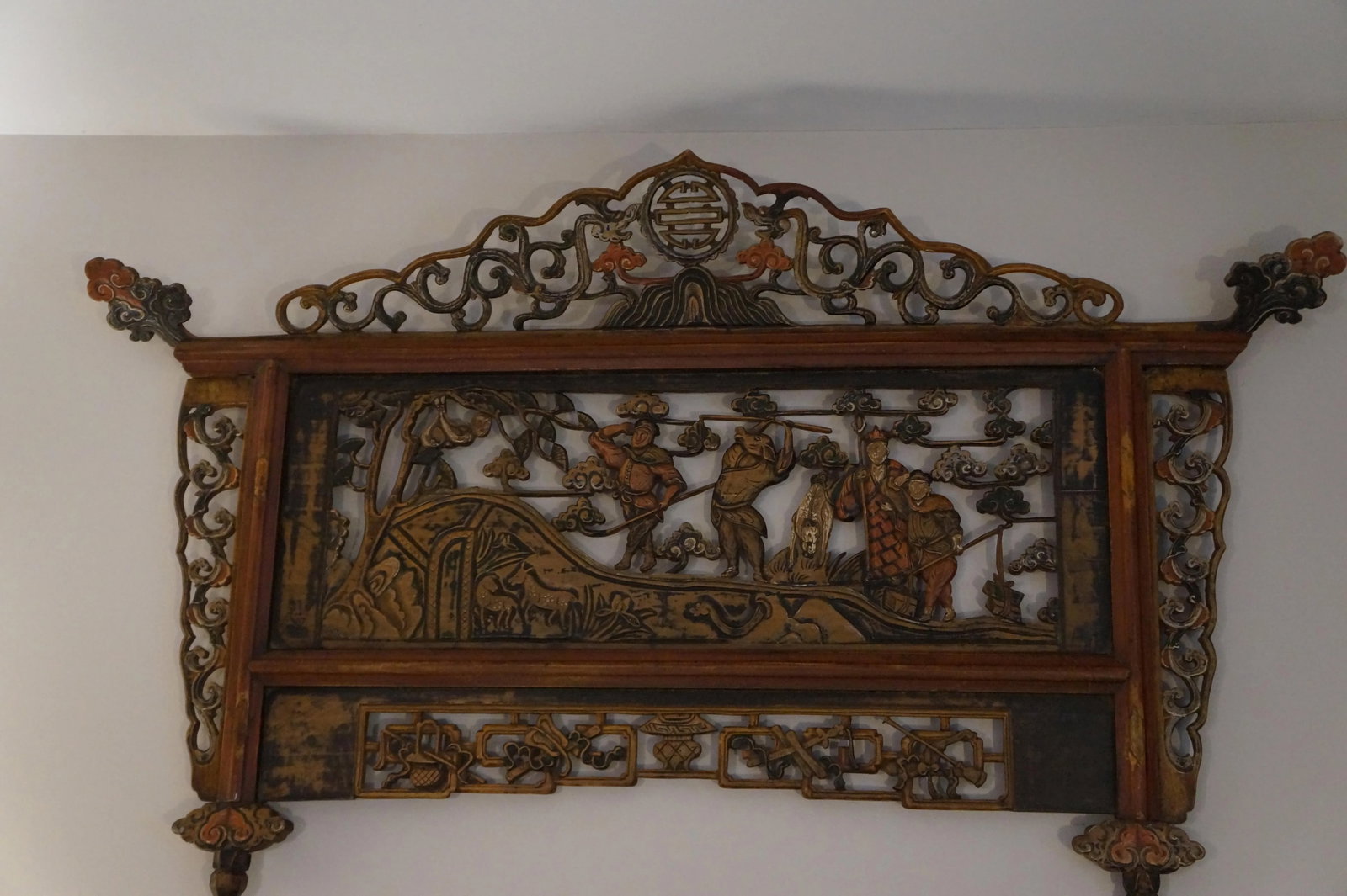 Antique Mid 19th Century Chinese Wood Carving in the Theme of the Monkey King Journey to the West - 13