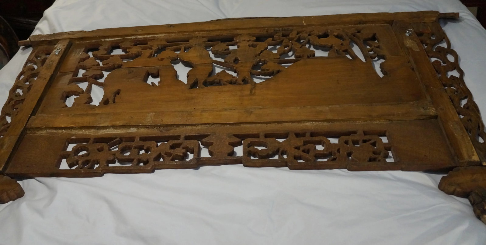 Antique Mid 19th Century Chinese Wood Carving in the Theme of the Monkey King Journey to the West - 4