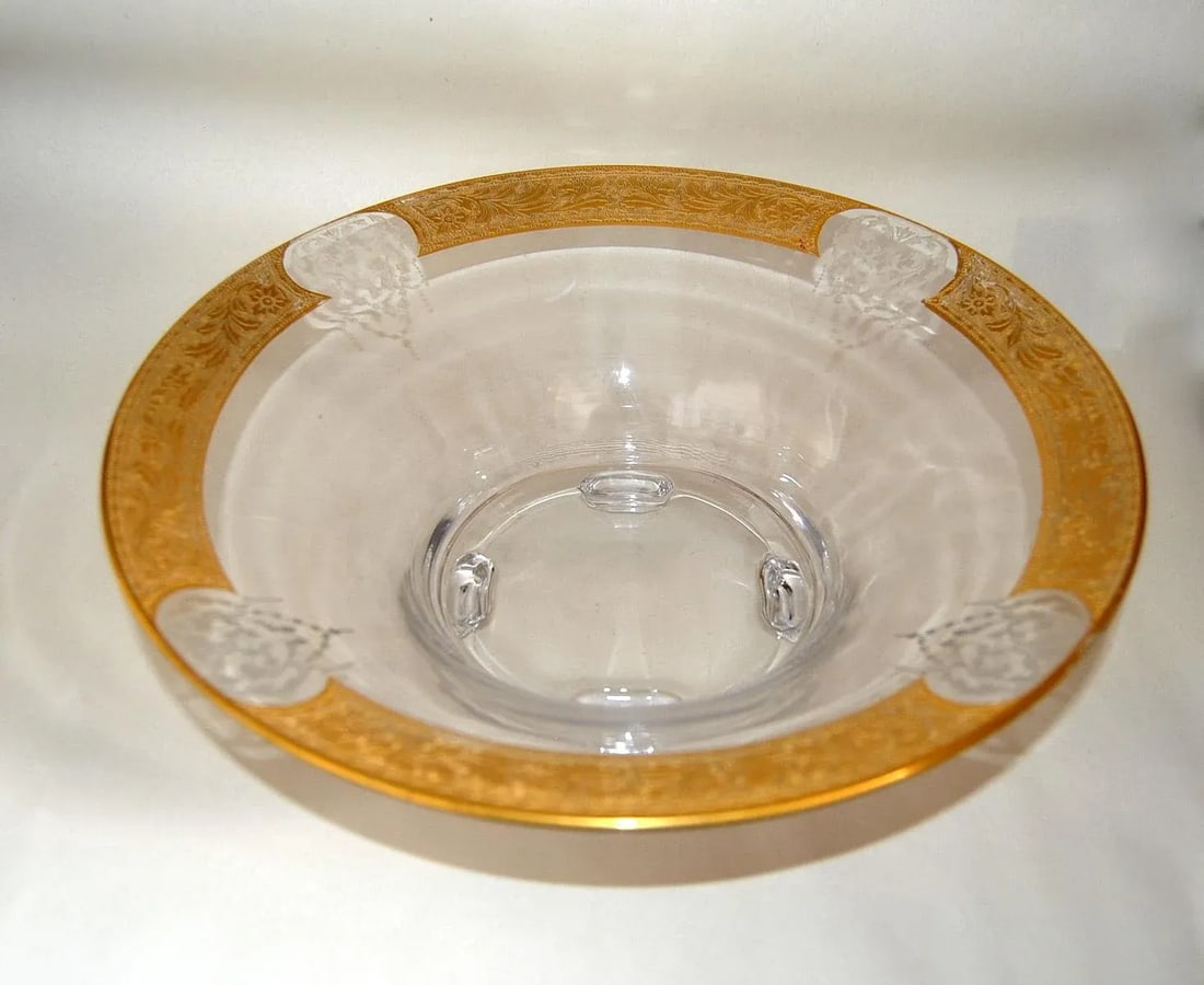 French Japonisme Etched Gilt and Cut Crystal Centerpiece - 4