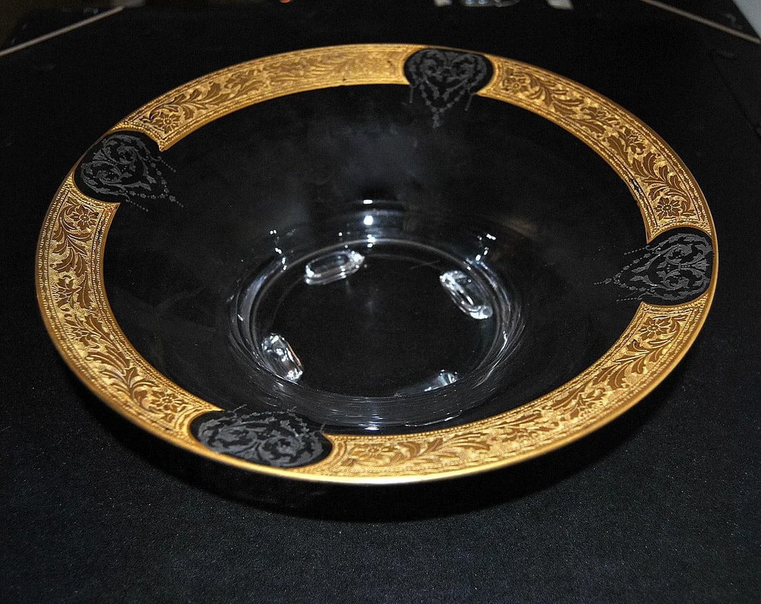 French Japonisme Etched Gilt and Cut Crystal Centerpiece - 5