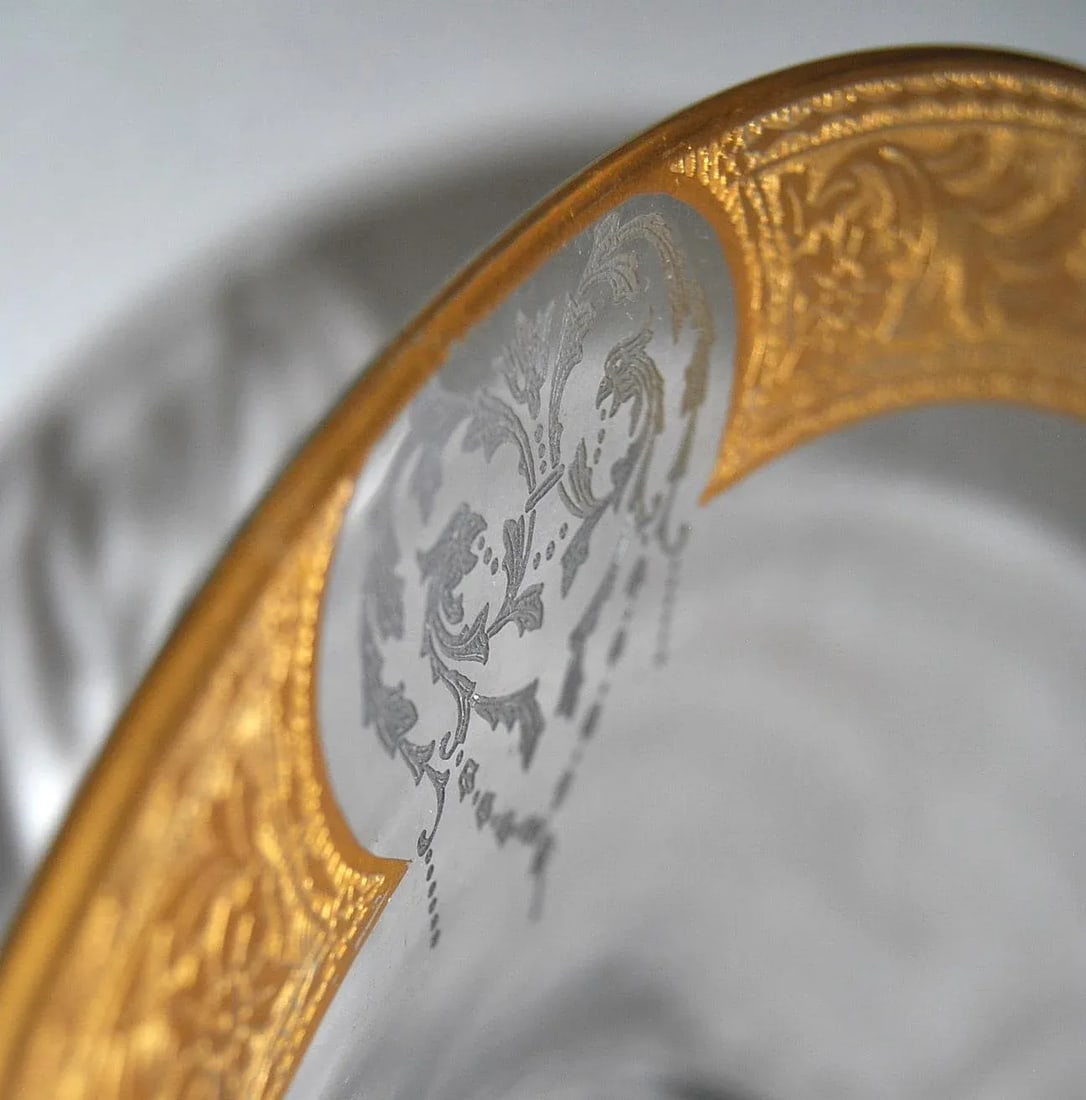 French Japonisme Etched Gilt and Cut Crystal Centerpiece - 6
