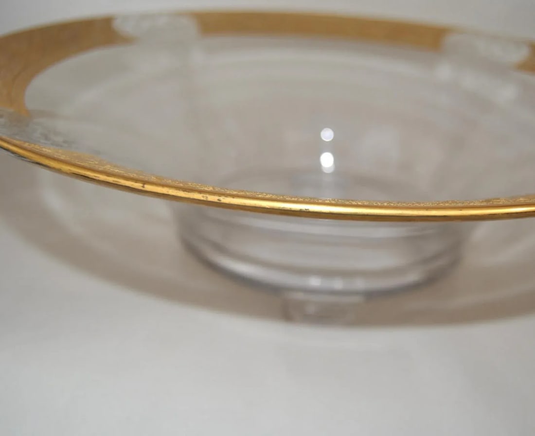 French Japonisme Etched Gilt and Cut Crystal Centerpiece - 9