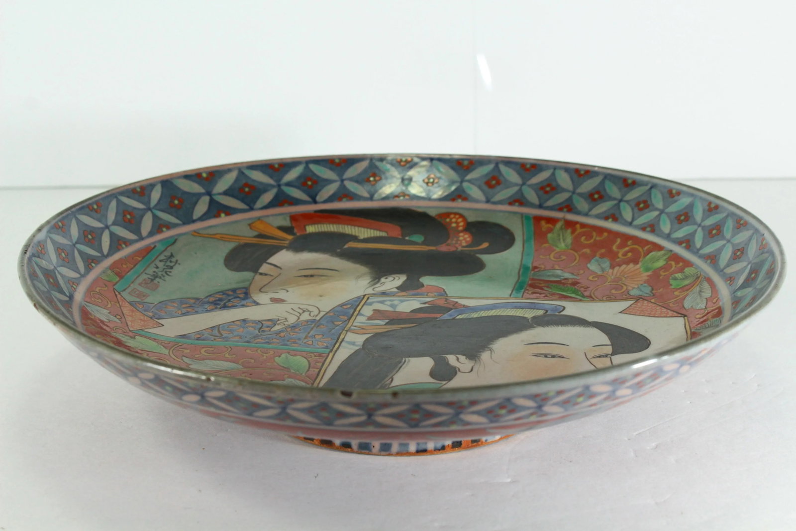 Japanese Meiji (1868-1912) Hand Painted Charger, Signed - 3