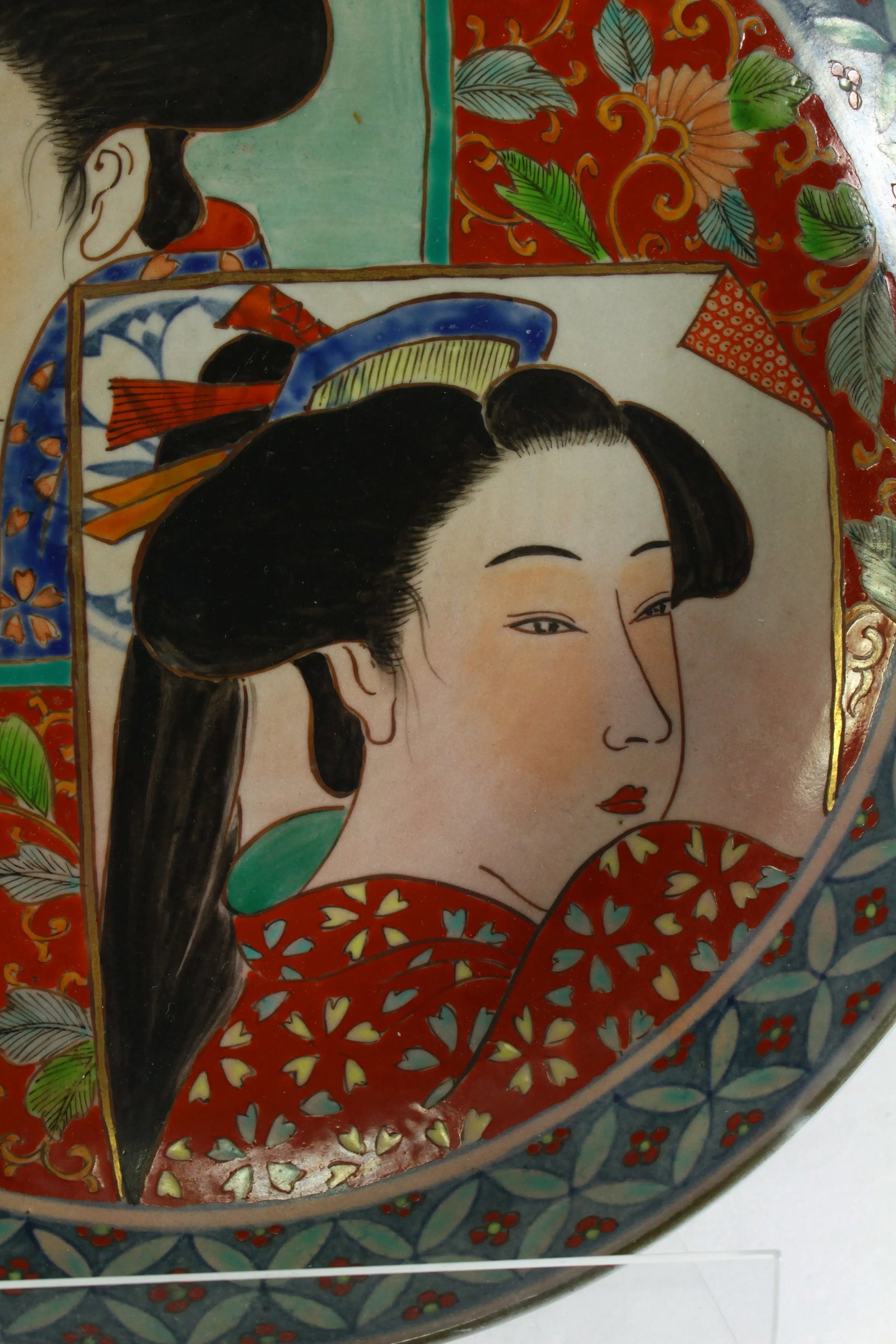 Japanese Meiji (1868-1912) Hand Painted Charger, Signed - 7