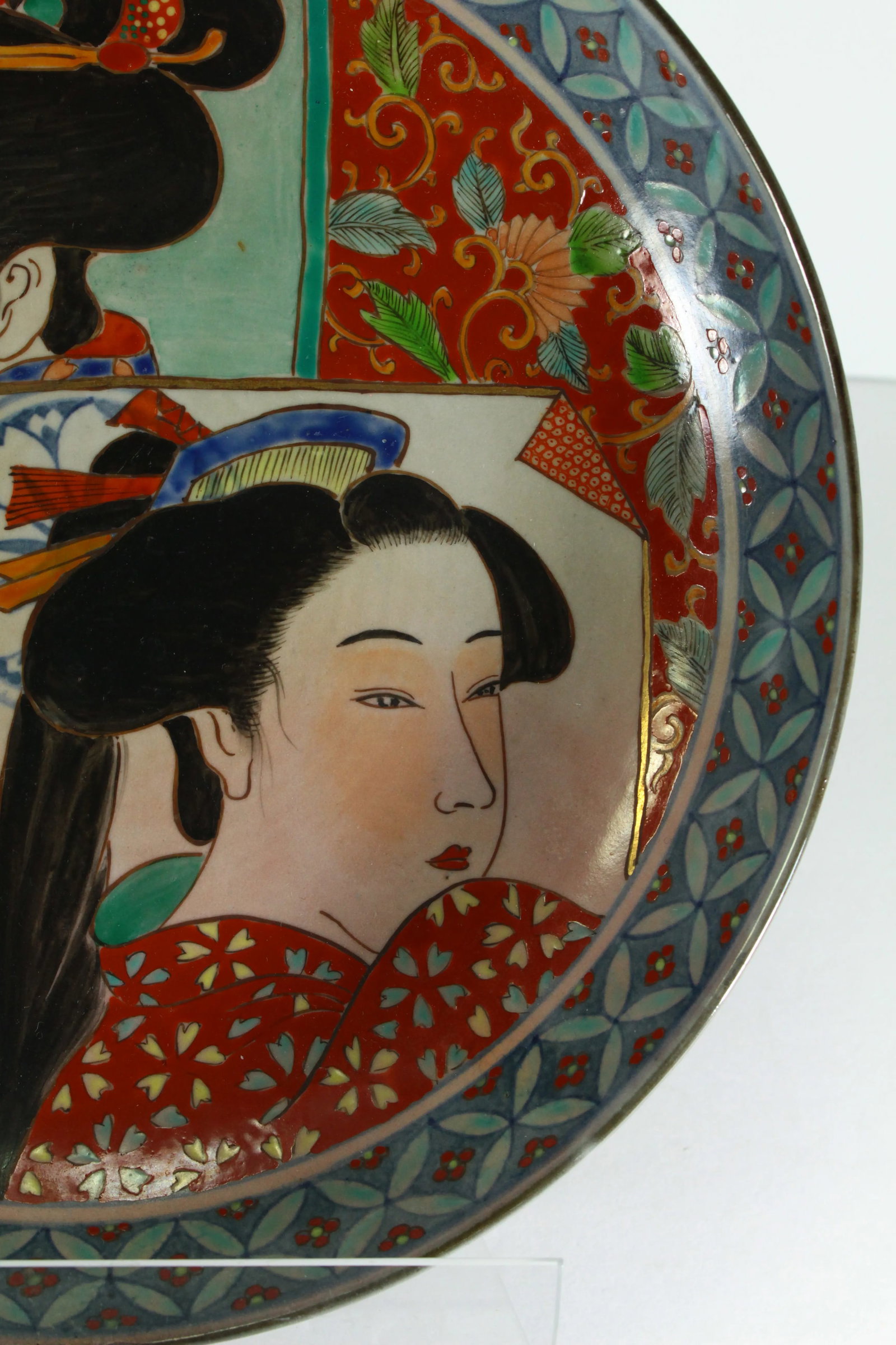 Japanese Meiji (1868-1912) Hand Painted Charger, Signed - 8