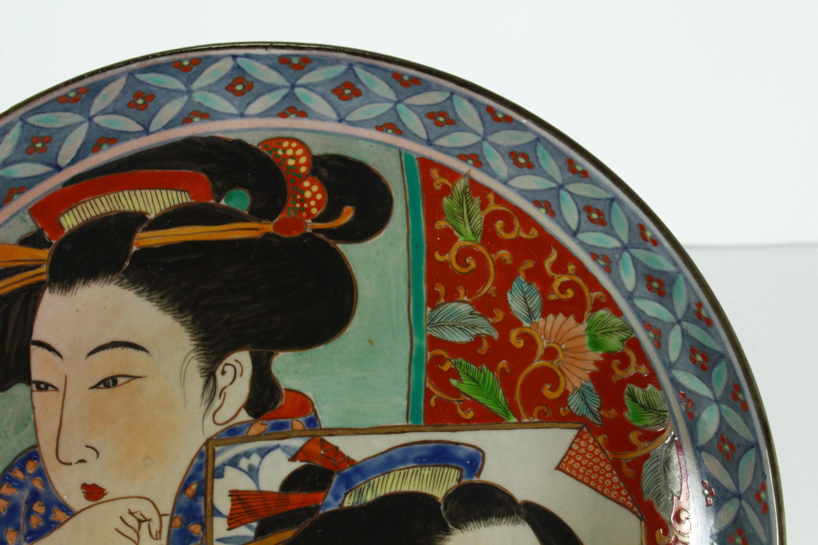Japanese Meiji (1868-1912) Hand Painted Charger, Signed - 9