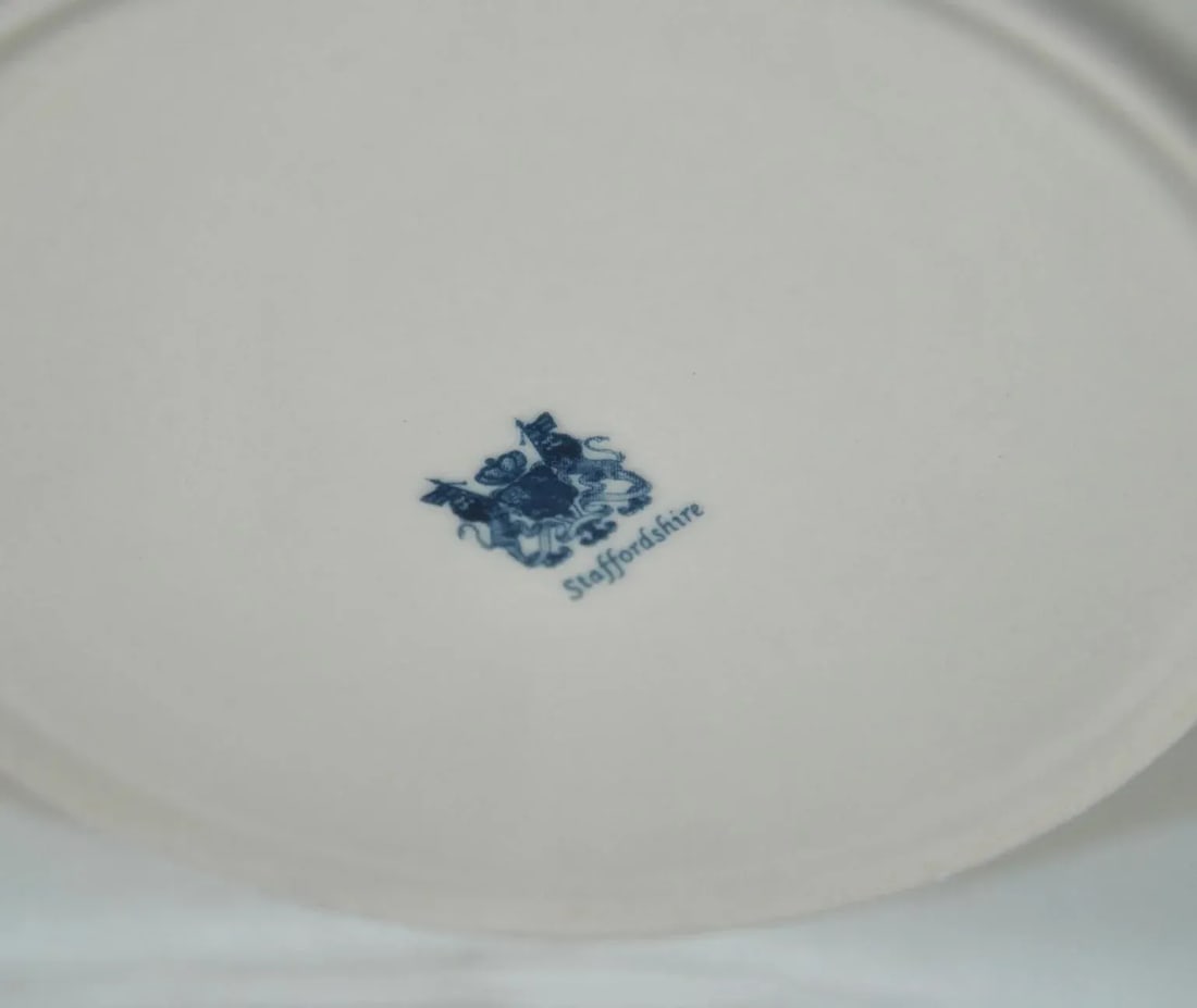 English Staffordshire Creamware Soup Plates Toile Black Equestrian Countryside - Set of 4 - 9