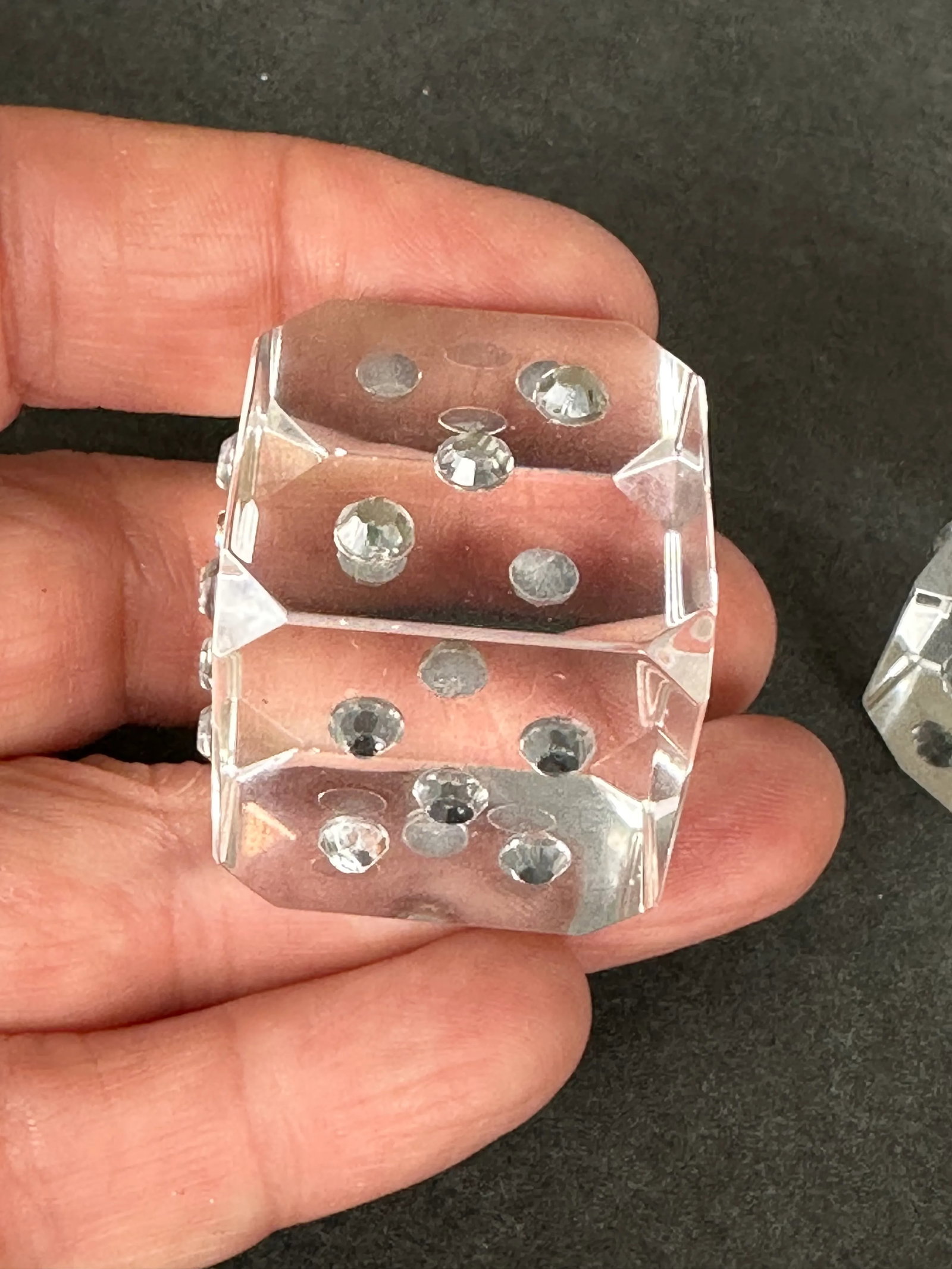Novelty Glass Dice Set of 2 - 10