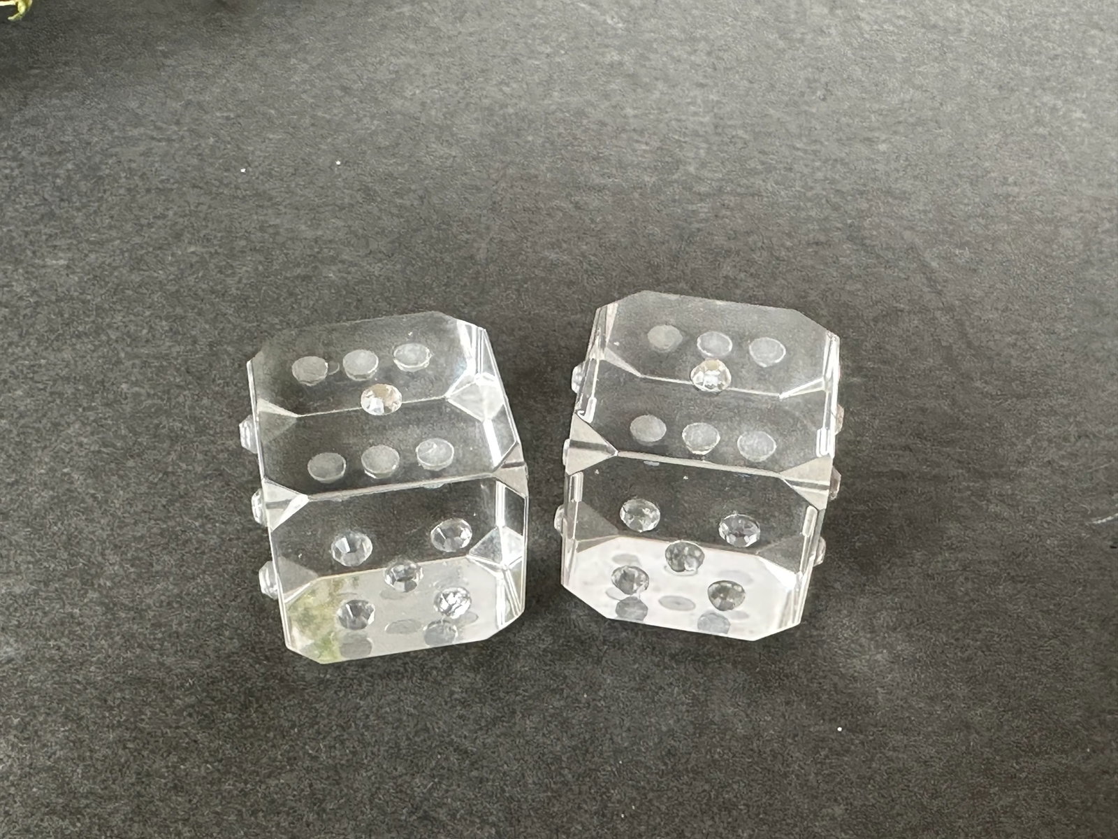 Novelty Glass Dice Set of 2 - 6