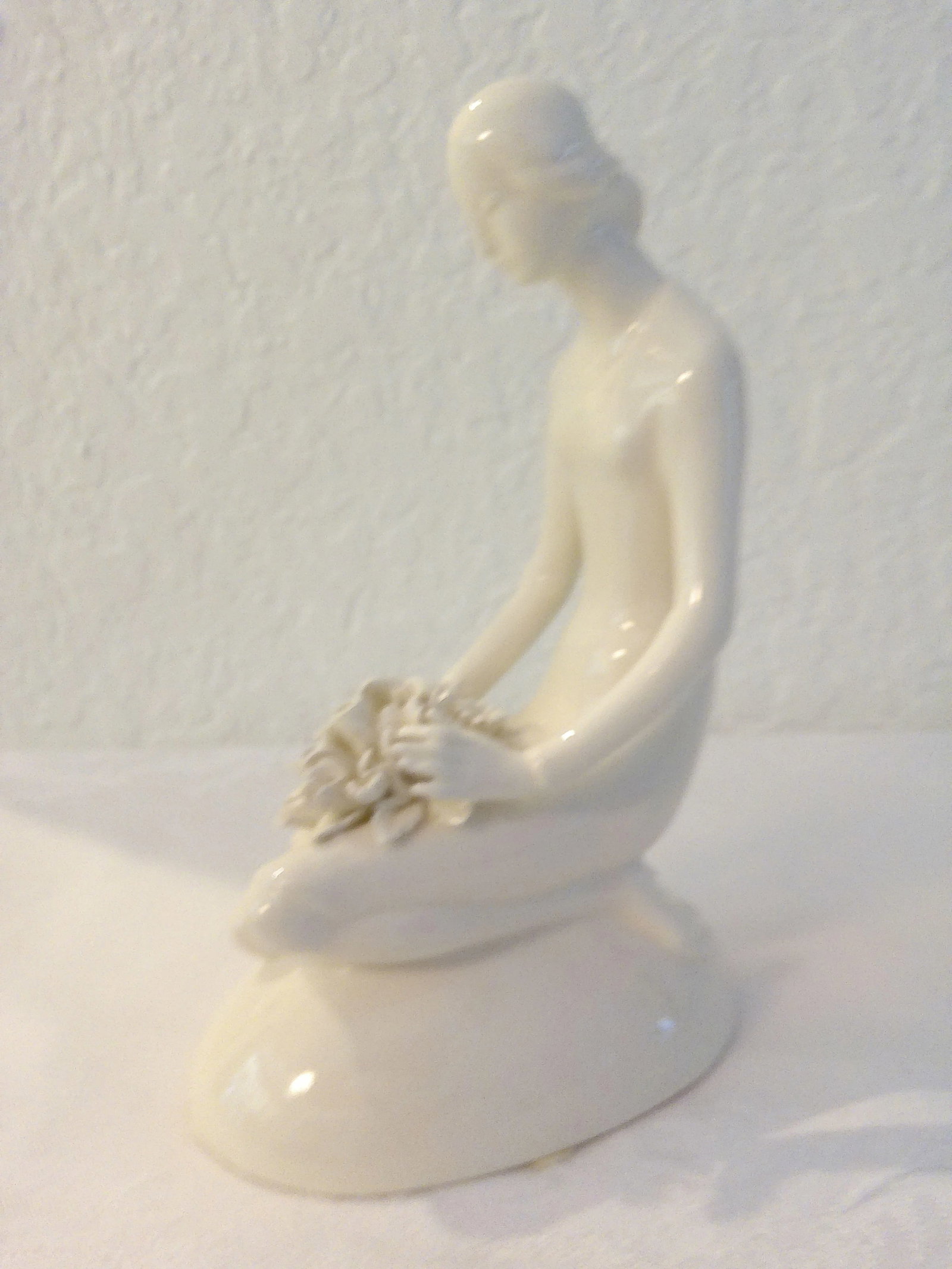 Vintage White Porcelain Three Seasons Figurines, Set of 3 - 2