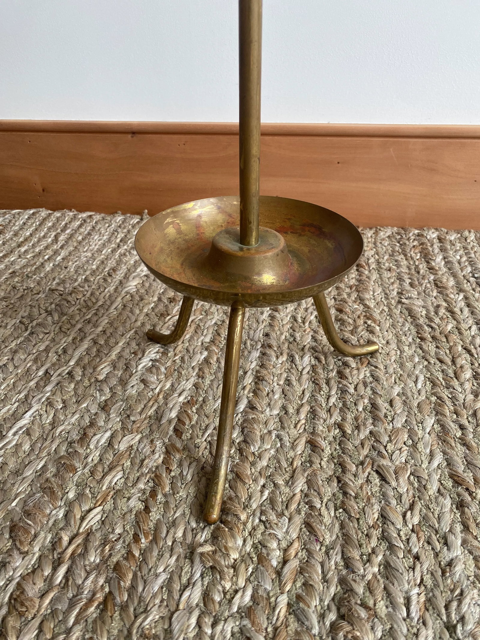 1950s Midcentury Italian Brass Umbrella Stand - 5