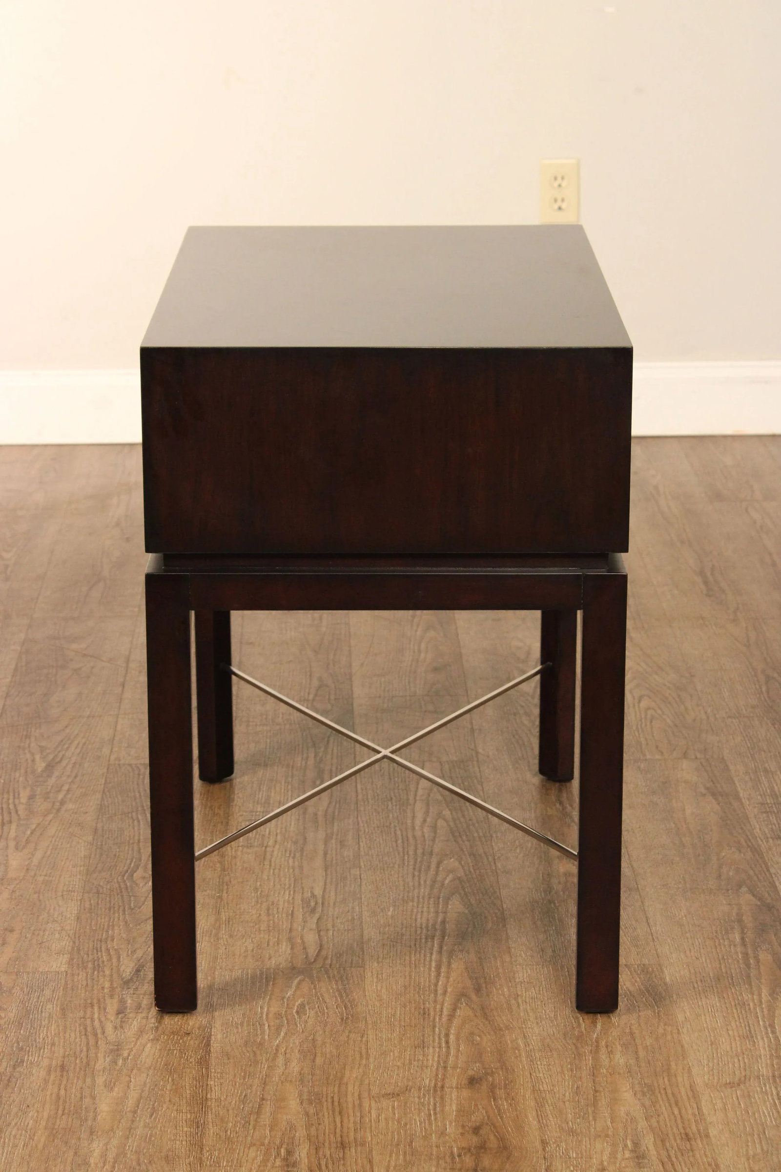 Theodore Alexander Contemporary 'Gold Leaf' One-Drawer Side Table - 11