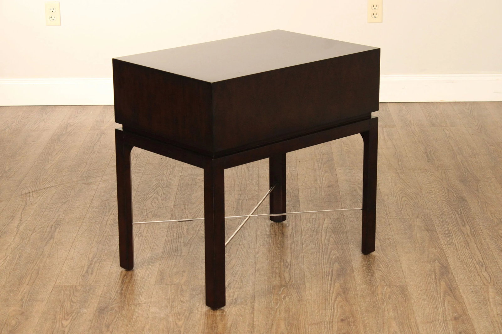Theodore Alexander Contemporary 'Gold Leaf' One-Drawer Side Table - 12