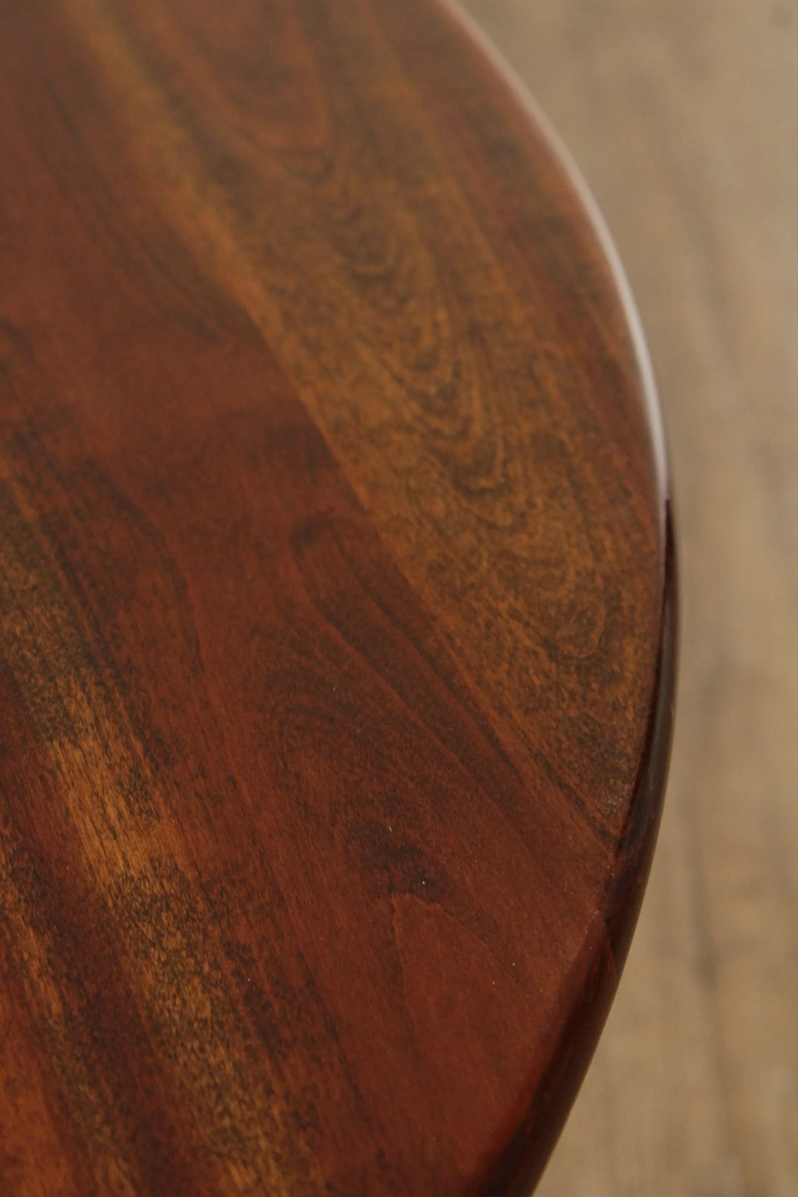Vintage Stickley Queen Anne Style Round Cherry Coffee Table - 6