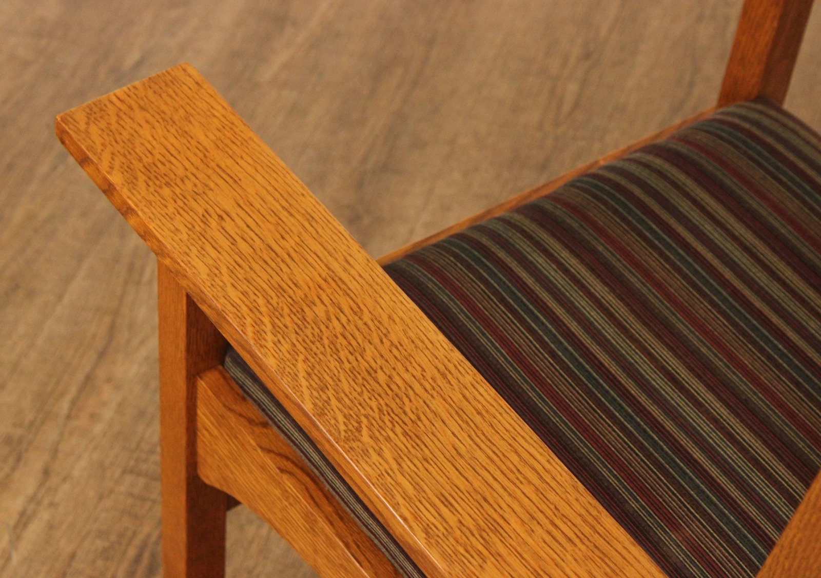 Stickley Mission Collection Harvey Ellis Oak Rocking Chair - 11