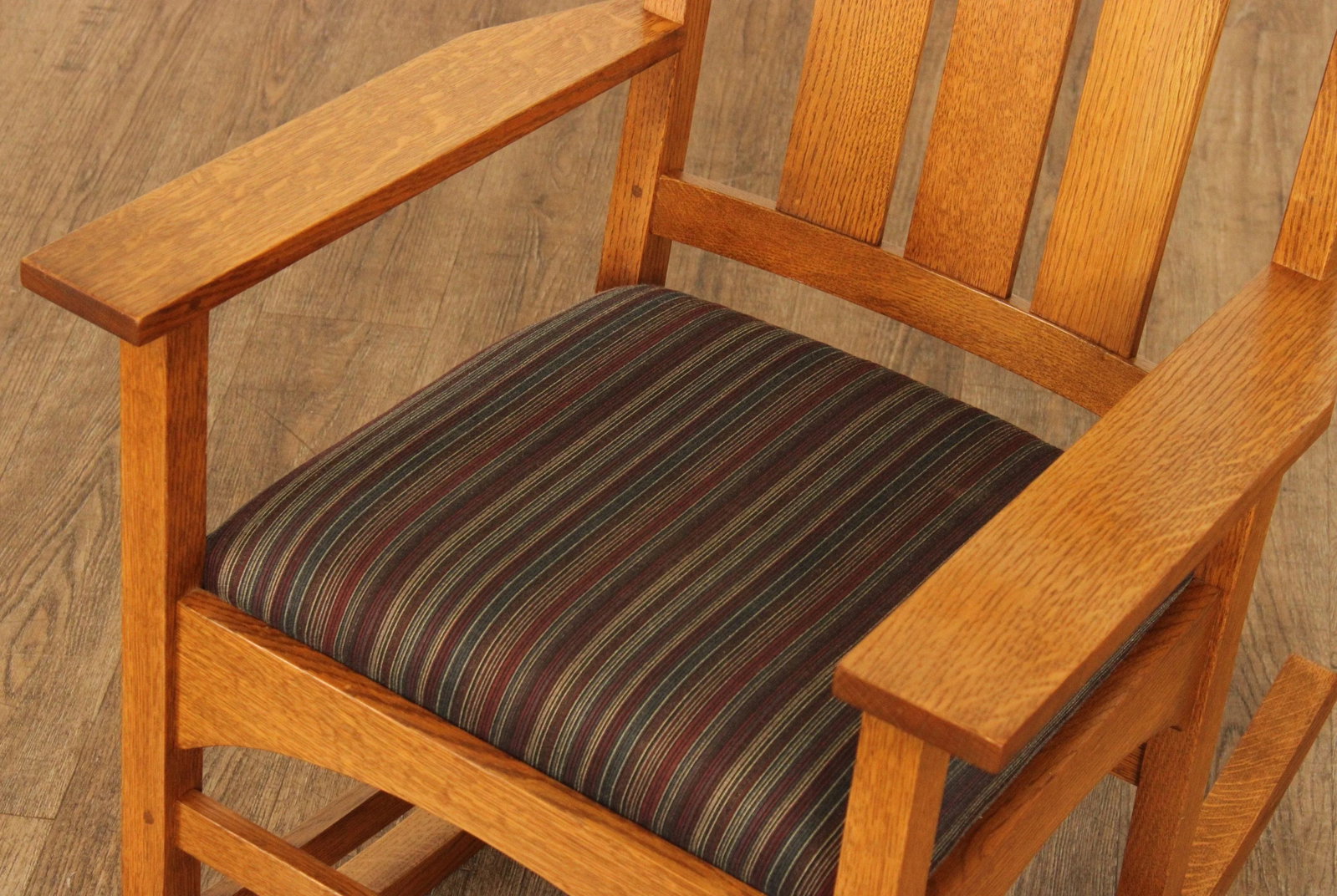 Stickley Mission Collection Harvey Ellis Oak Rocking Chair - 6