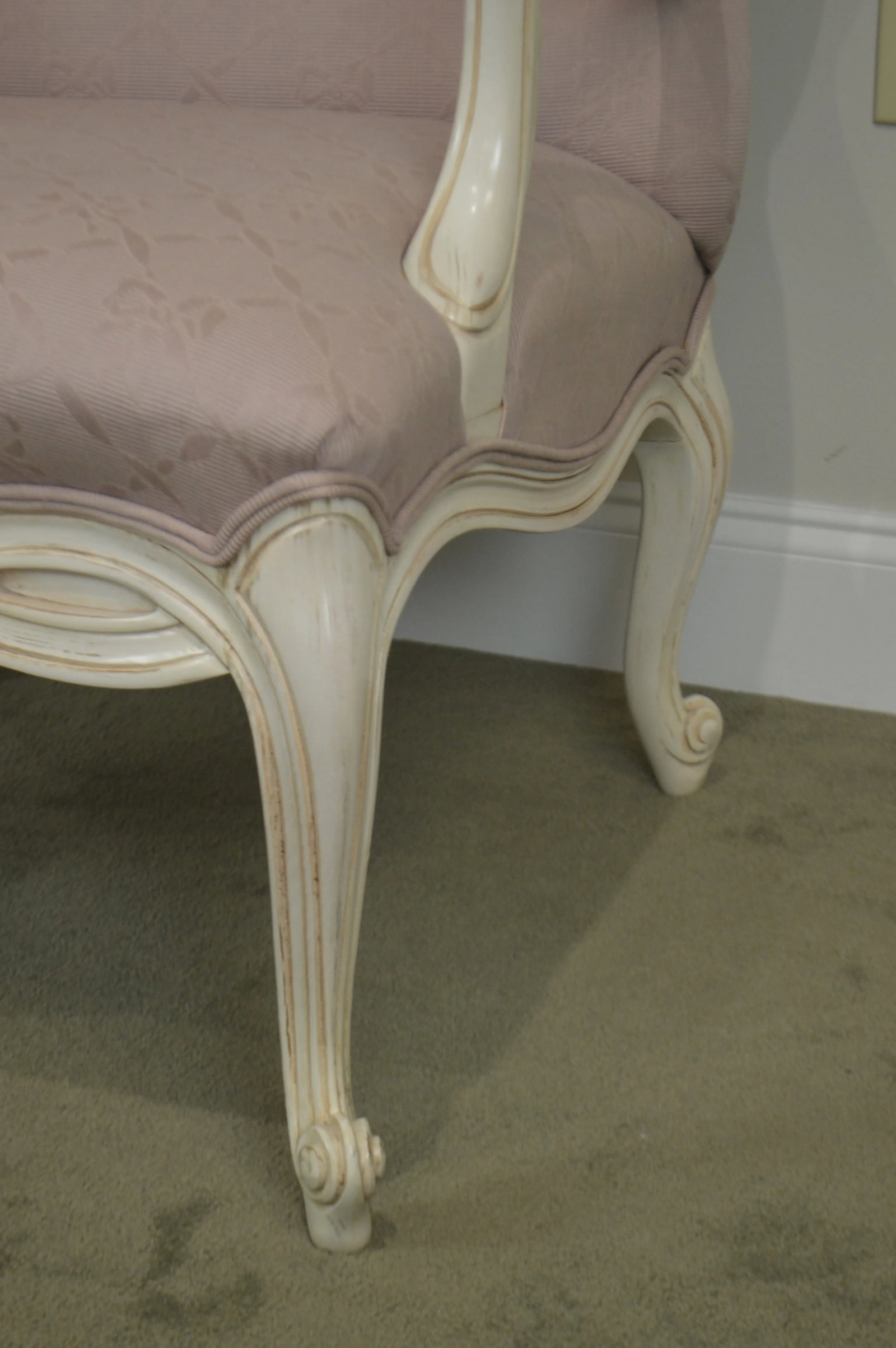 French Louis XV Style Custom Paint Frame Fauteuils Lounge Chairs - a Pair - 11