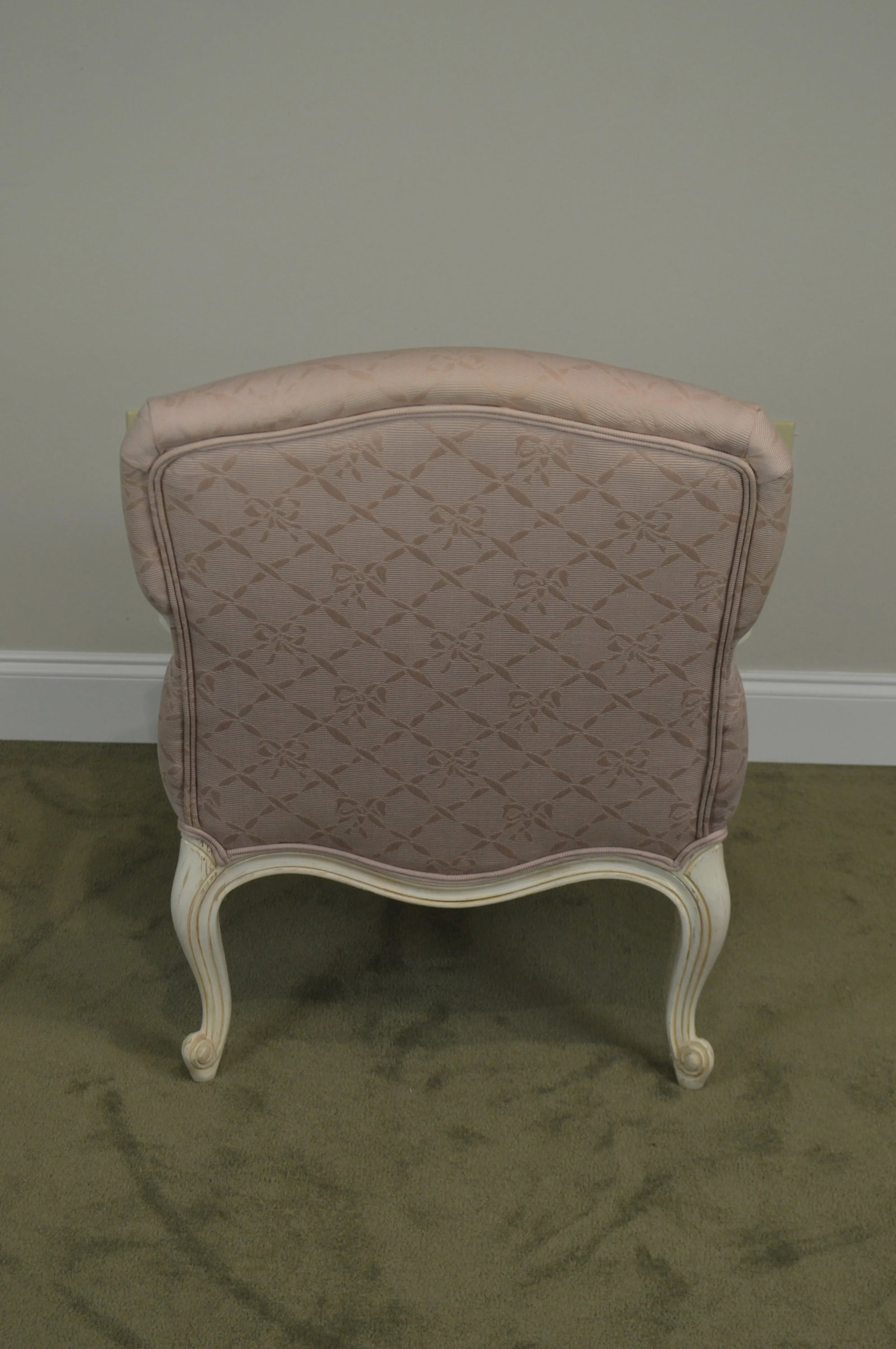 French Louis XV Style Custom Paint Frame Fauteuils Lounge Chairs - a Pair - 6