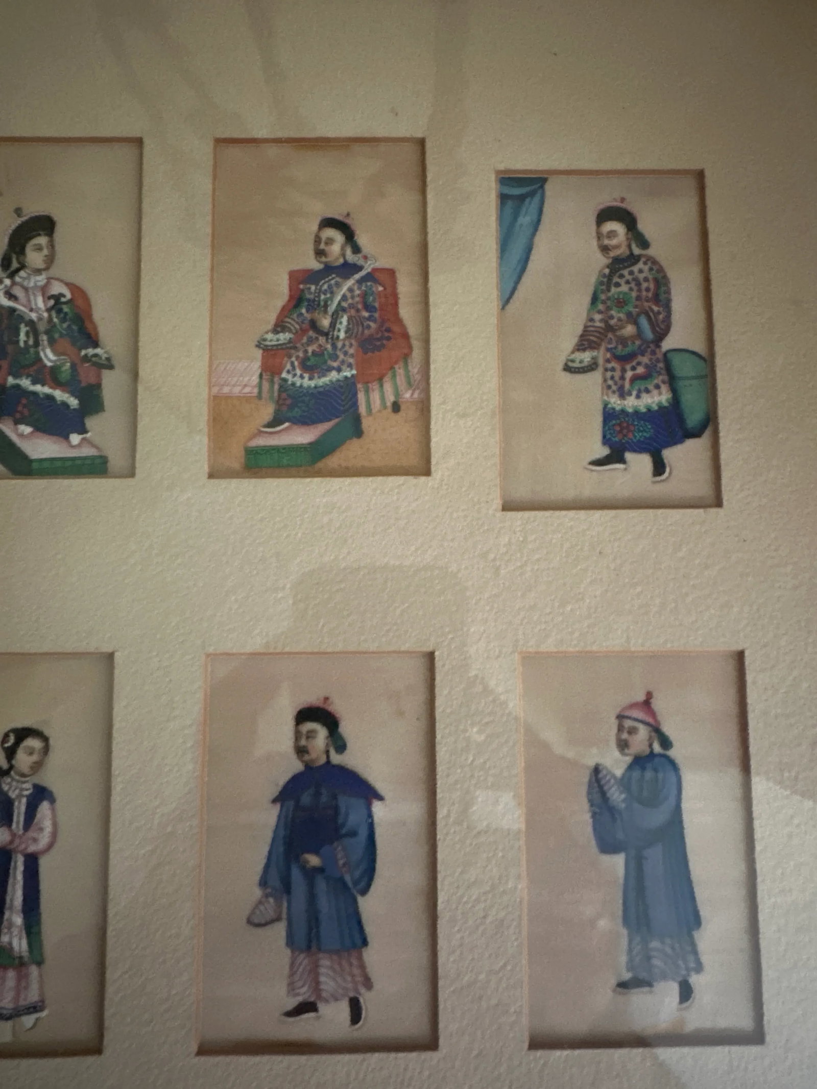 Framed 19th Century Well Executed Chinese Costume Watercolors - 11