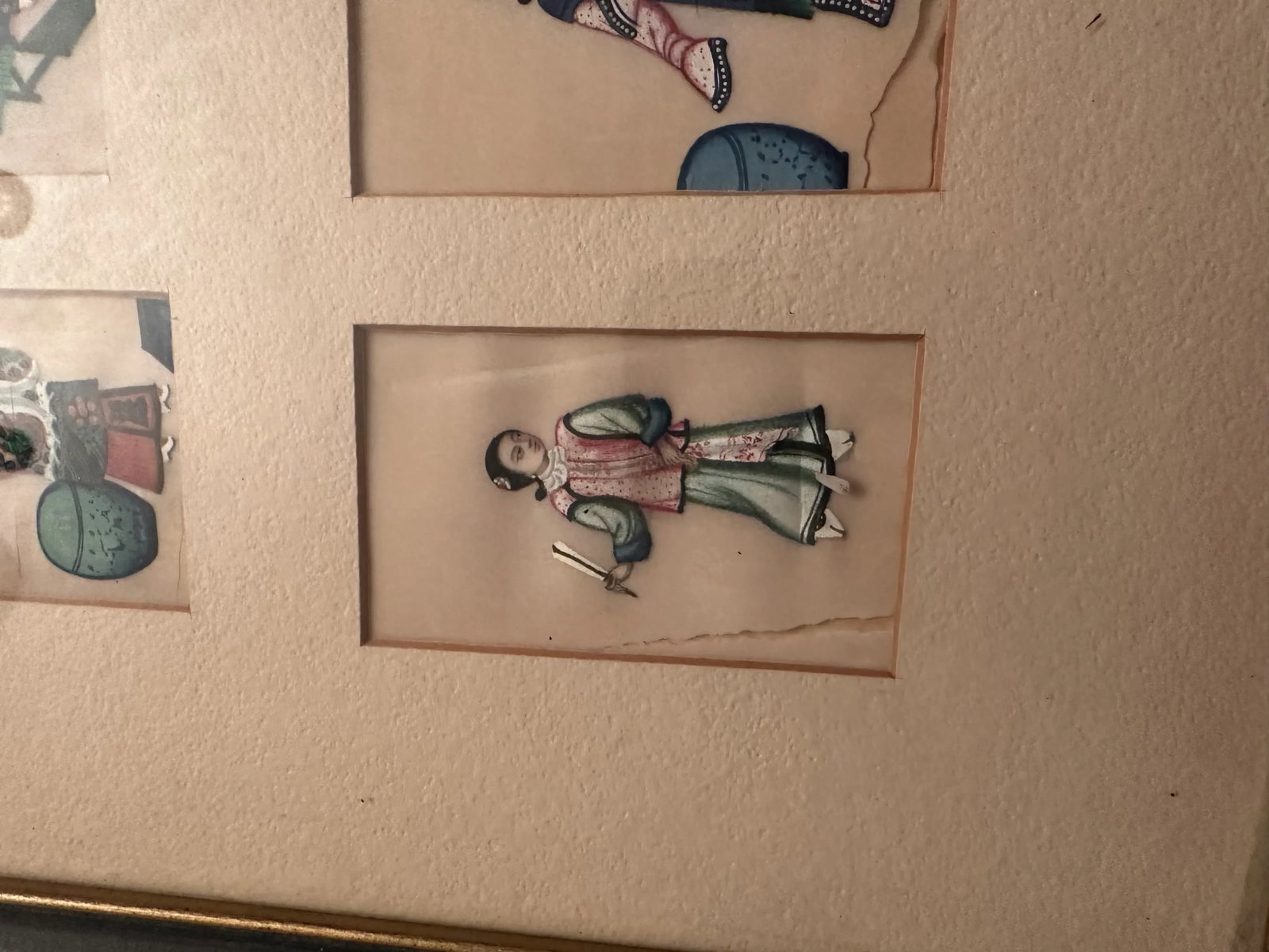 Framed 19th Century Well Executed Chinese Costume Watercolors - 2