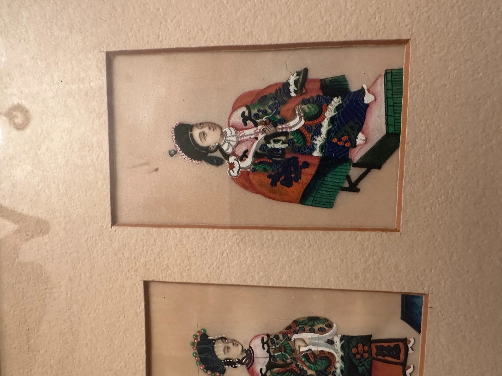 Framed 19th Century Well Executed Chinese Costume Watercolors - 3
