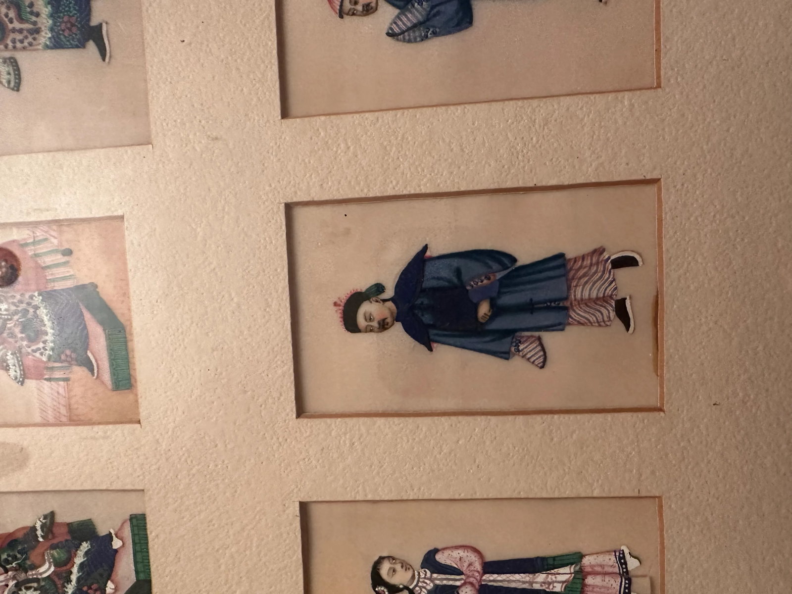 Framed 19th Century Well Executed Chinese Costume Watercolors - 5