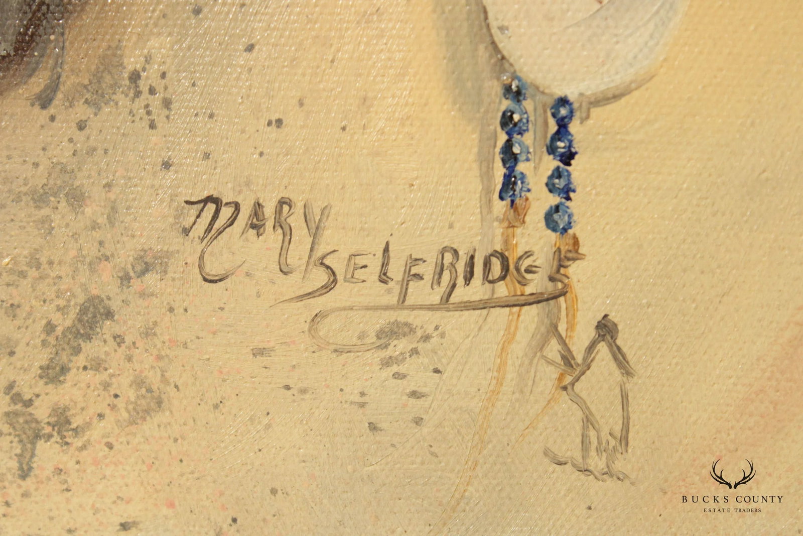 Mary Selfridge 'Spirit of the Buffalo' Original Oil Painting, Custom Framed - 9