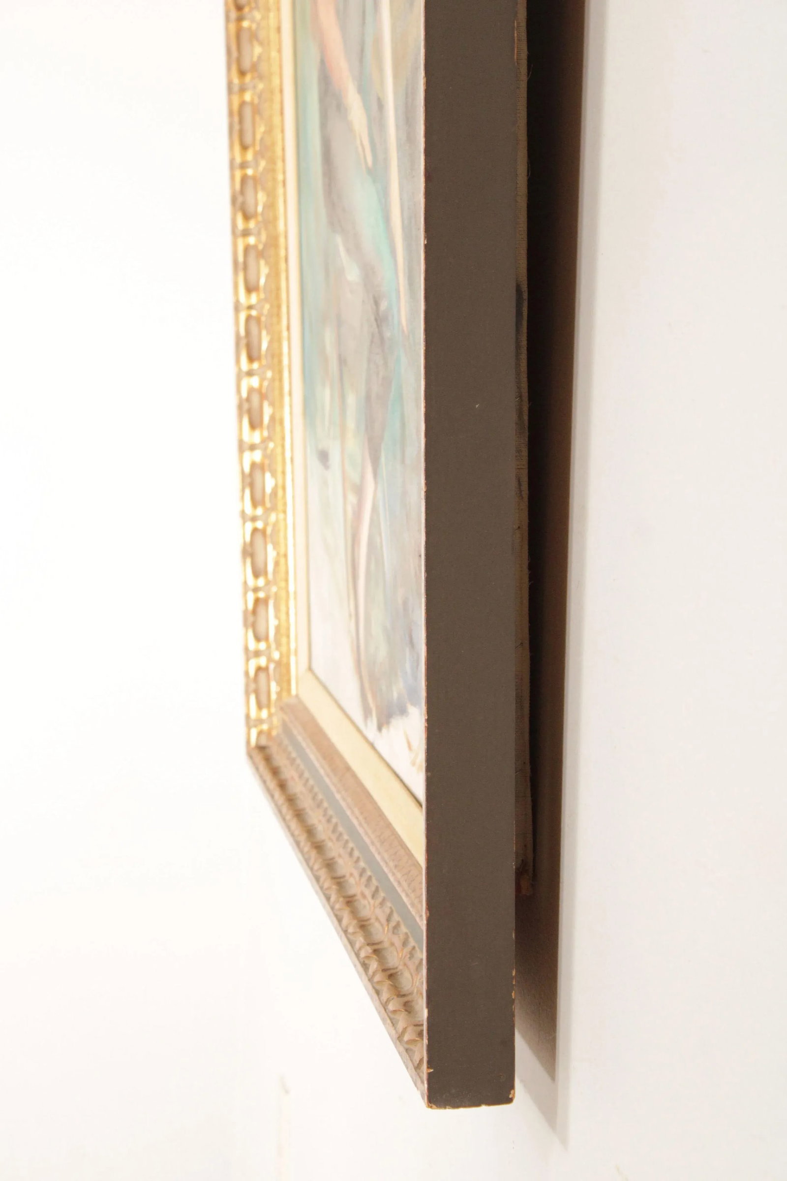 Ray Lash 1960s Portrait of Woman Original Oil Painting - 4