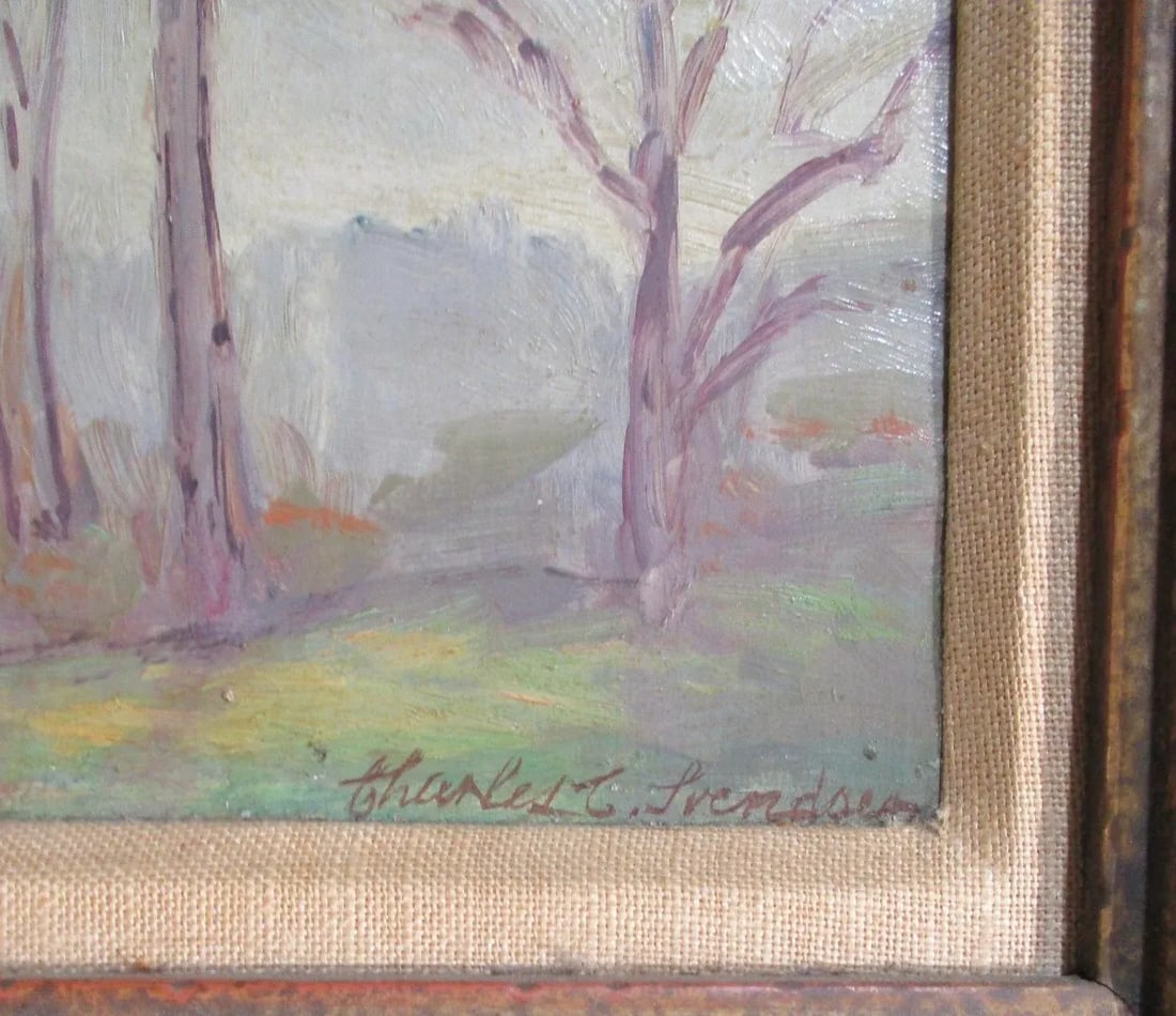 Winter Scene by Charles Svendsen 50s' - 2