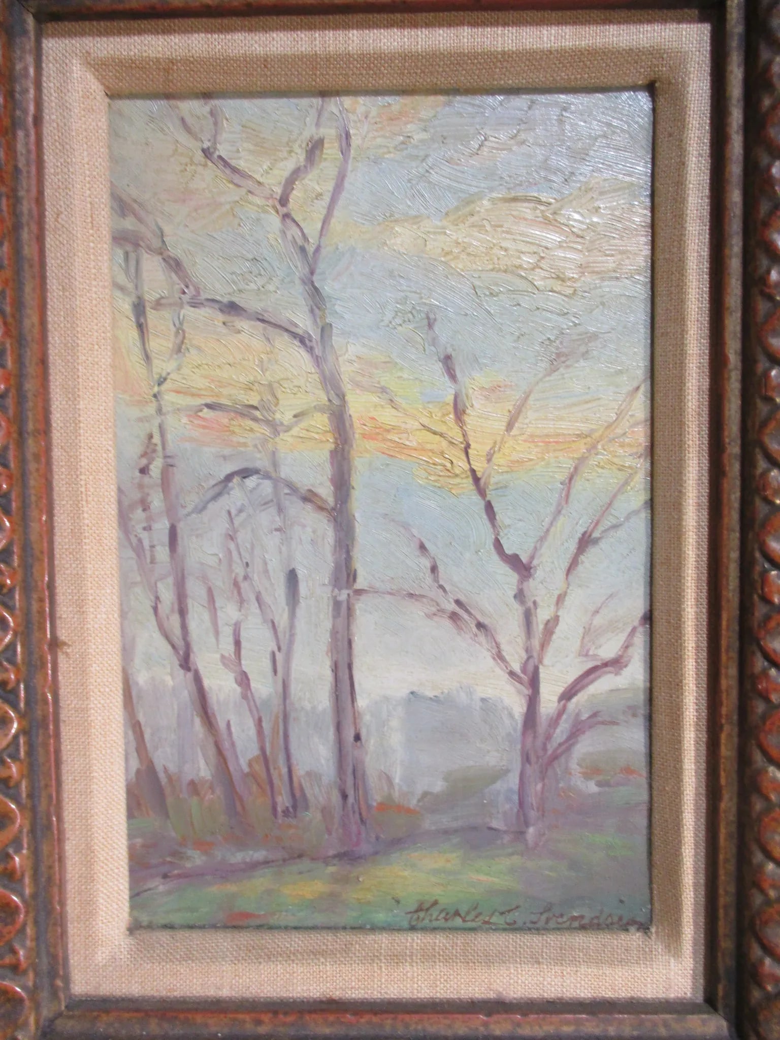 Winter Scene by Charles Svendsen 50s' - 3