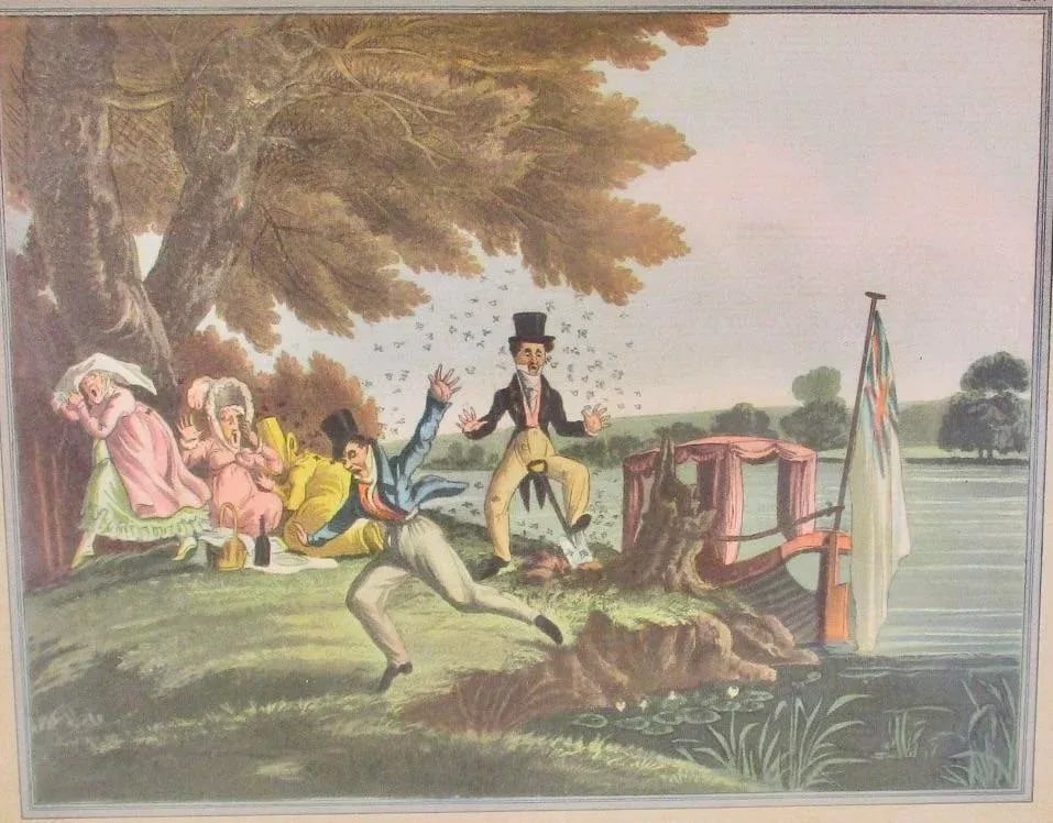 "Digging for Bait" Aquatint by Thomas McLean - 3