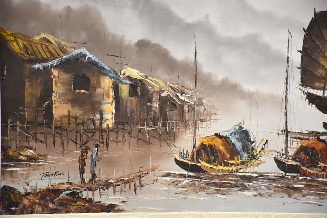 Tang Pins Oil on Canvas Painting - 2