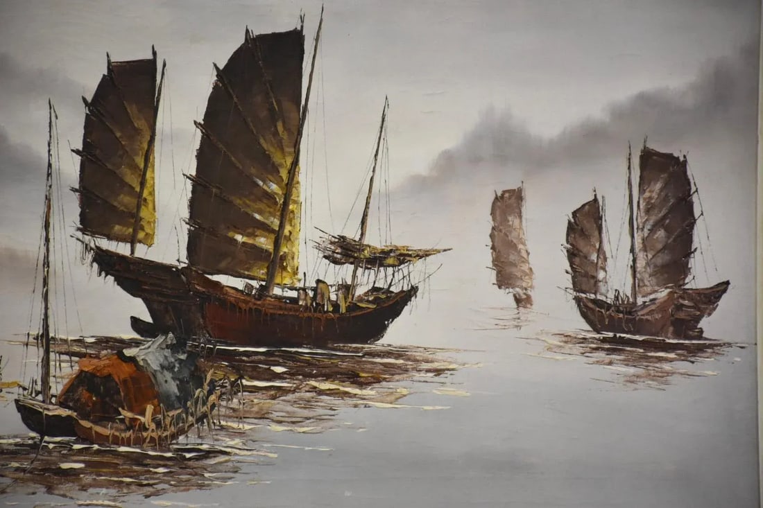 Tang Pins Oil on Canvas Painting - 3