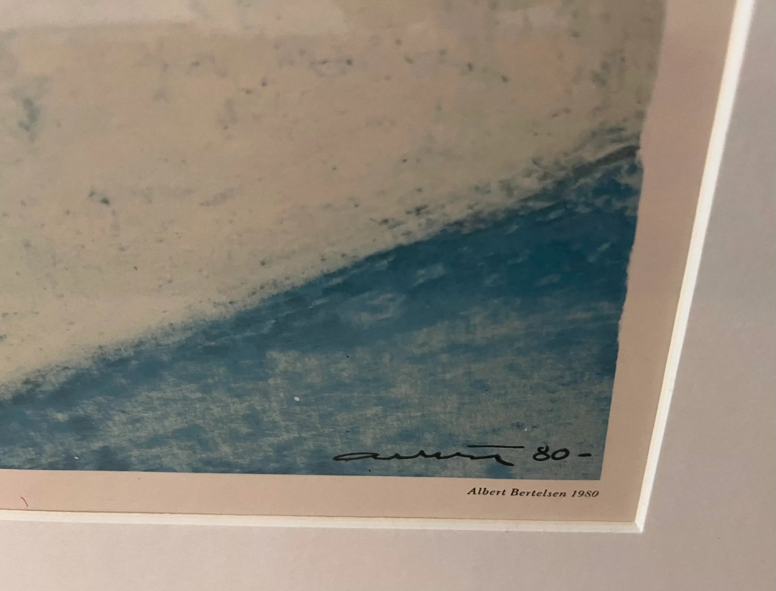 Vintage Framed Print by Danish Artist Albert Bertelsen - #3 - 6
