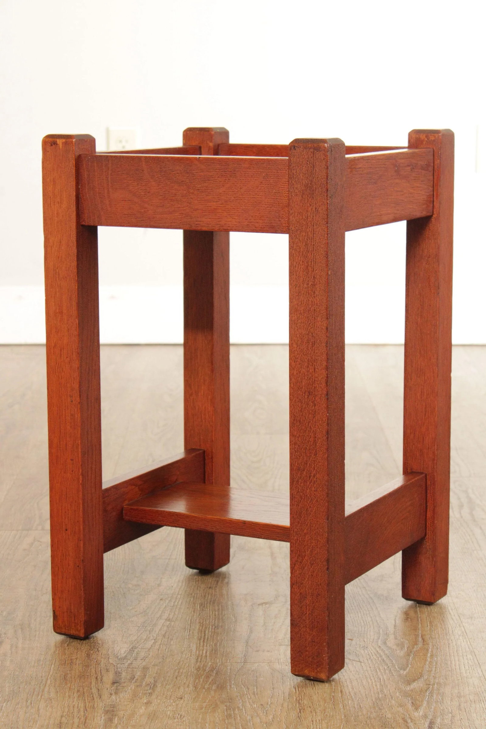 Antique L. & J.G. Stickley Mission Oak Plant Stand - 4