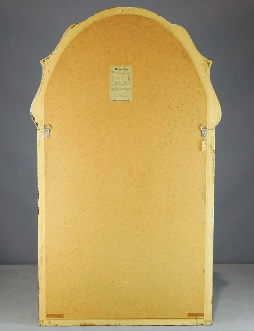Vintage 1990s Venetian Style Silvered La Barge Mirror - 6