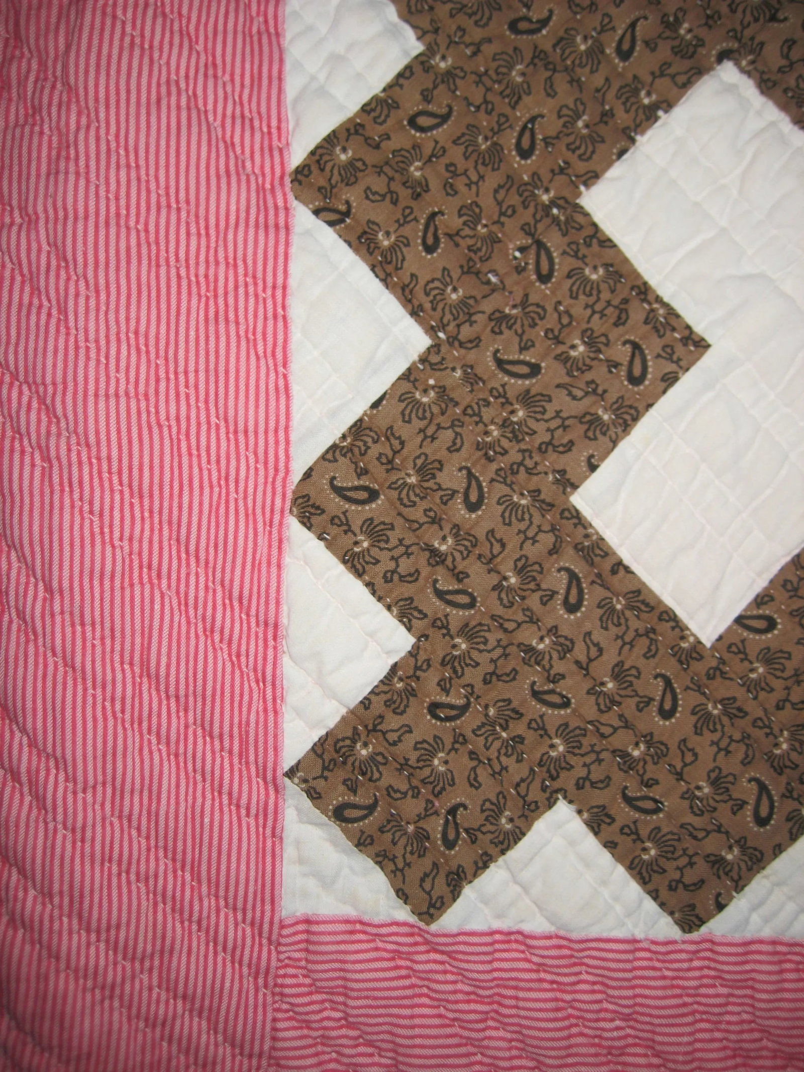 Antique Amish American Check Quilt - 9