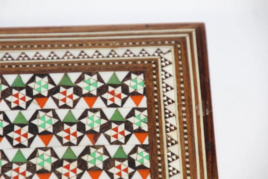1940s Antique Fine Micro Mosaic Moorish Inlaid Decorative Box - 7