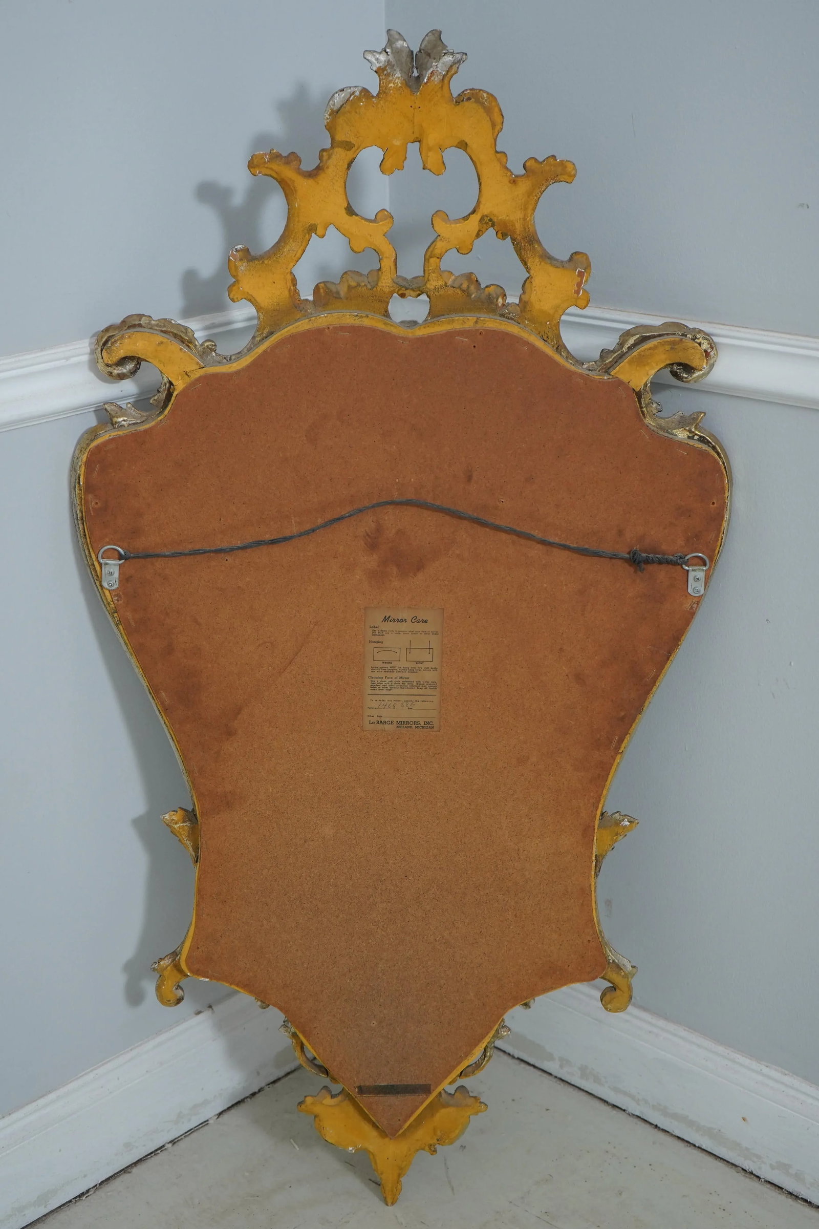 Labarge Vintage Silver Gilt Italian Mirror - 10