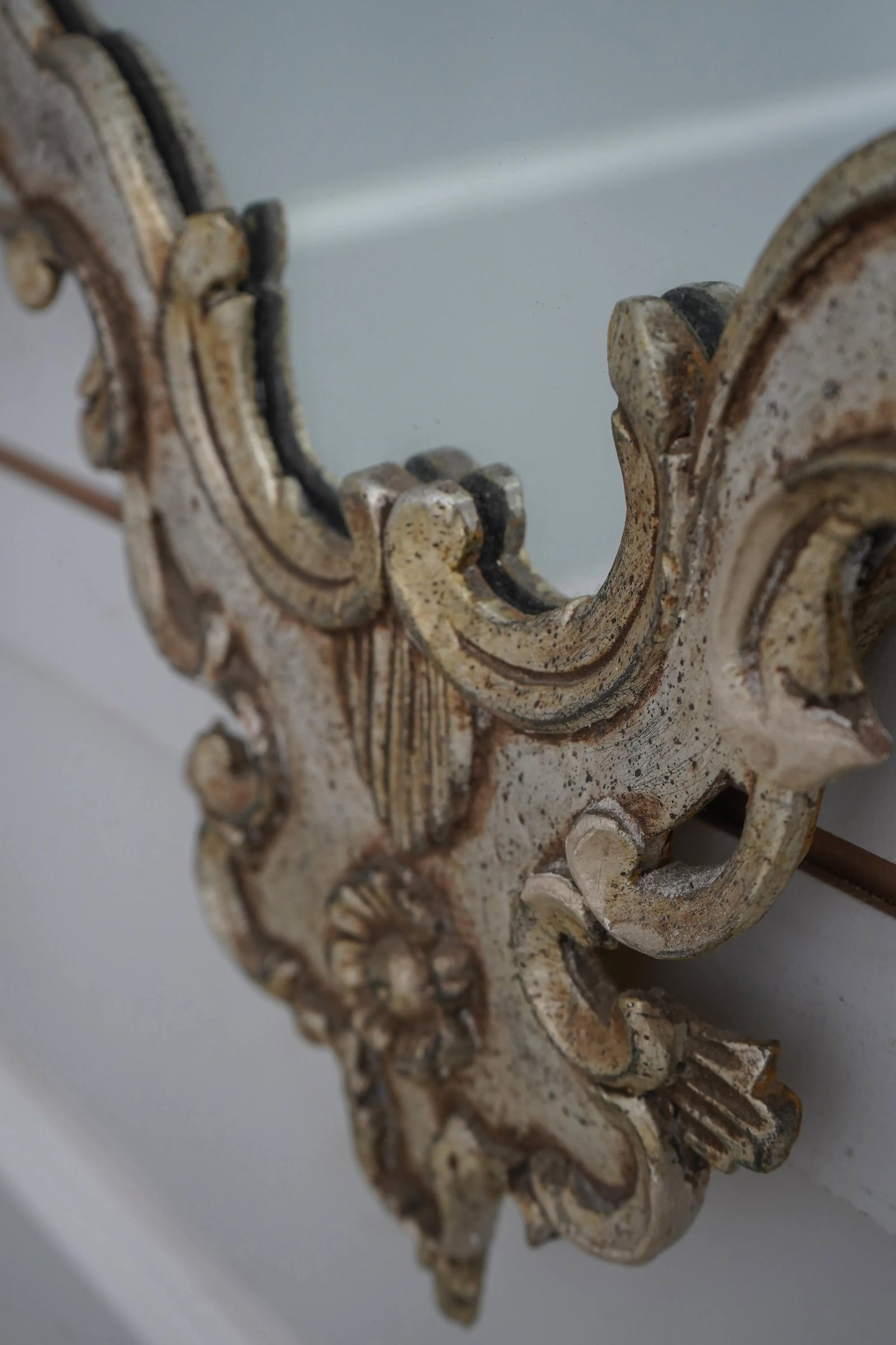 Labarge Vintage Silver Gilt Italian Mirror - 4
